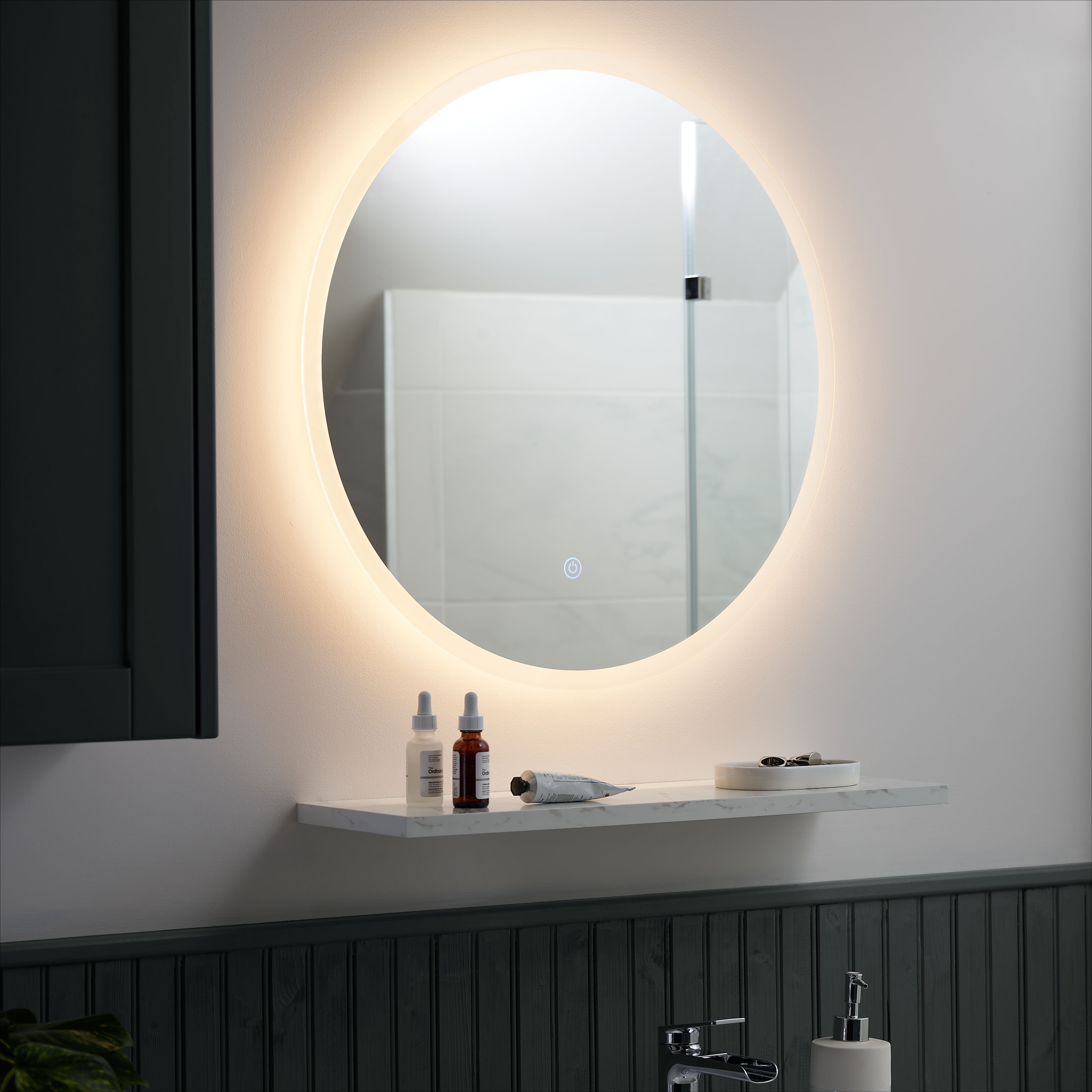 12mm Matt White Marble effect Acrylic Worktop - 5