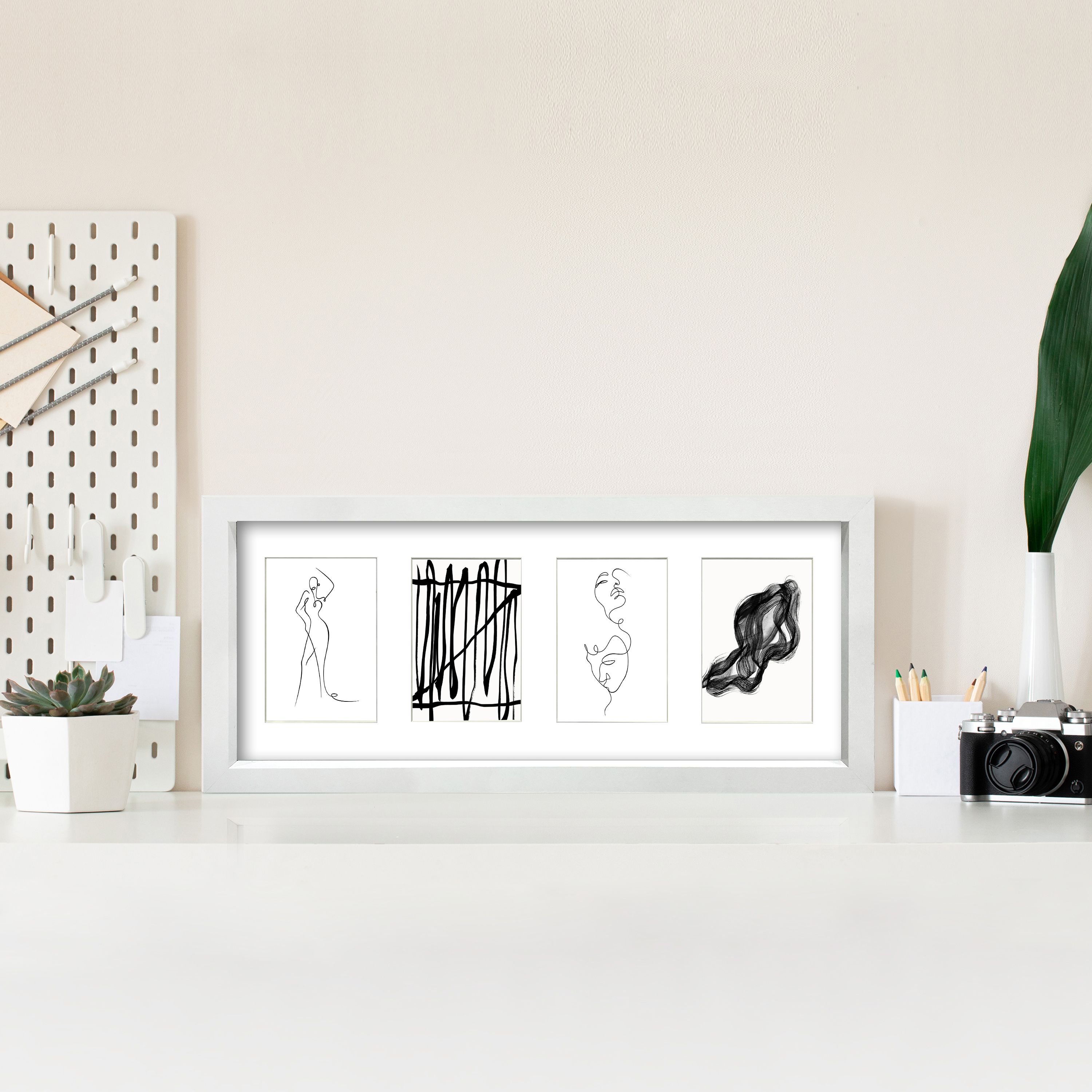 White Pine effect Matt Picture frame (H)22.6cm x (W)52.6cm - 4
