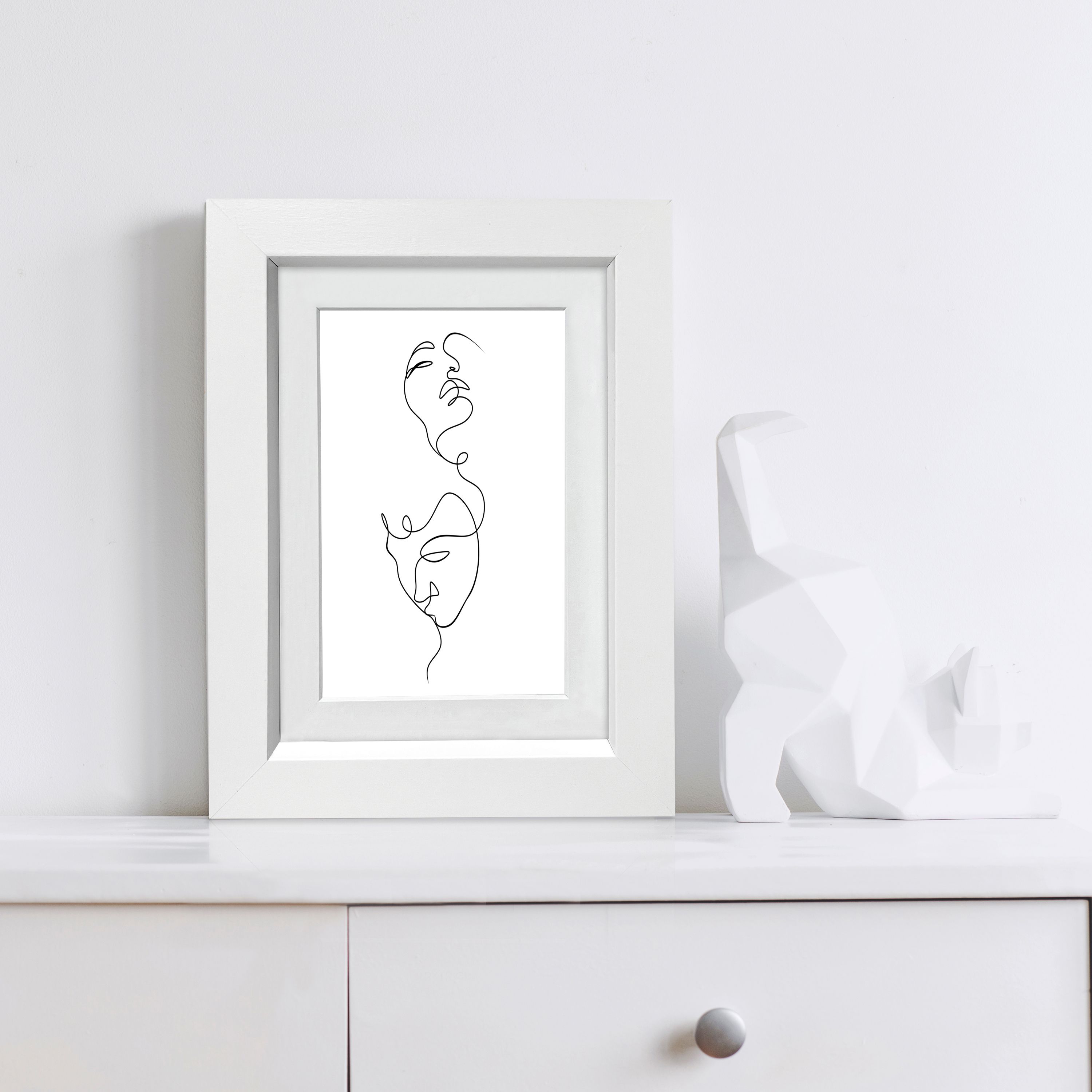 Matt White Pine effect Plain Single Picture frame (H)20.6cm x (W)15.6cm - 3