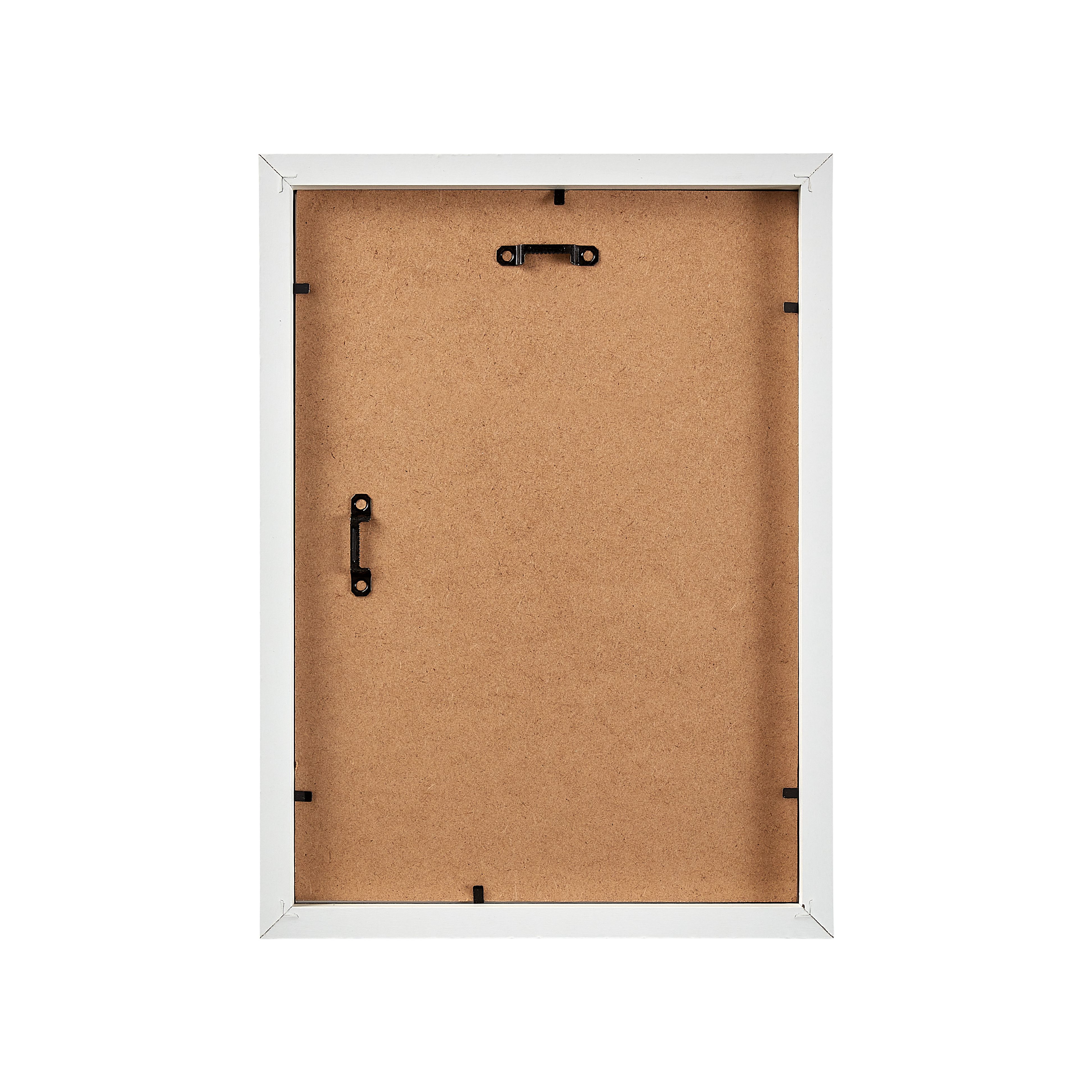 Matt White Pine effect Plain Single Picture frame (H)32.3cm x (W)23.6cm - 5