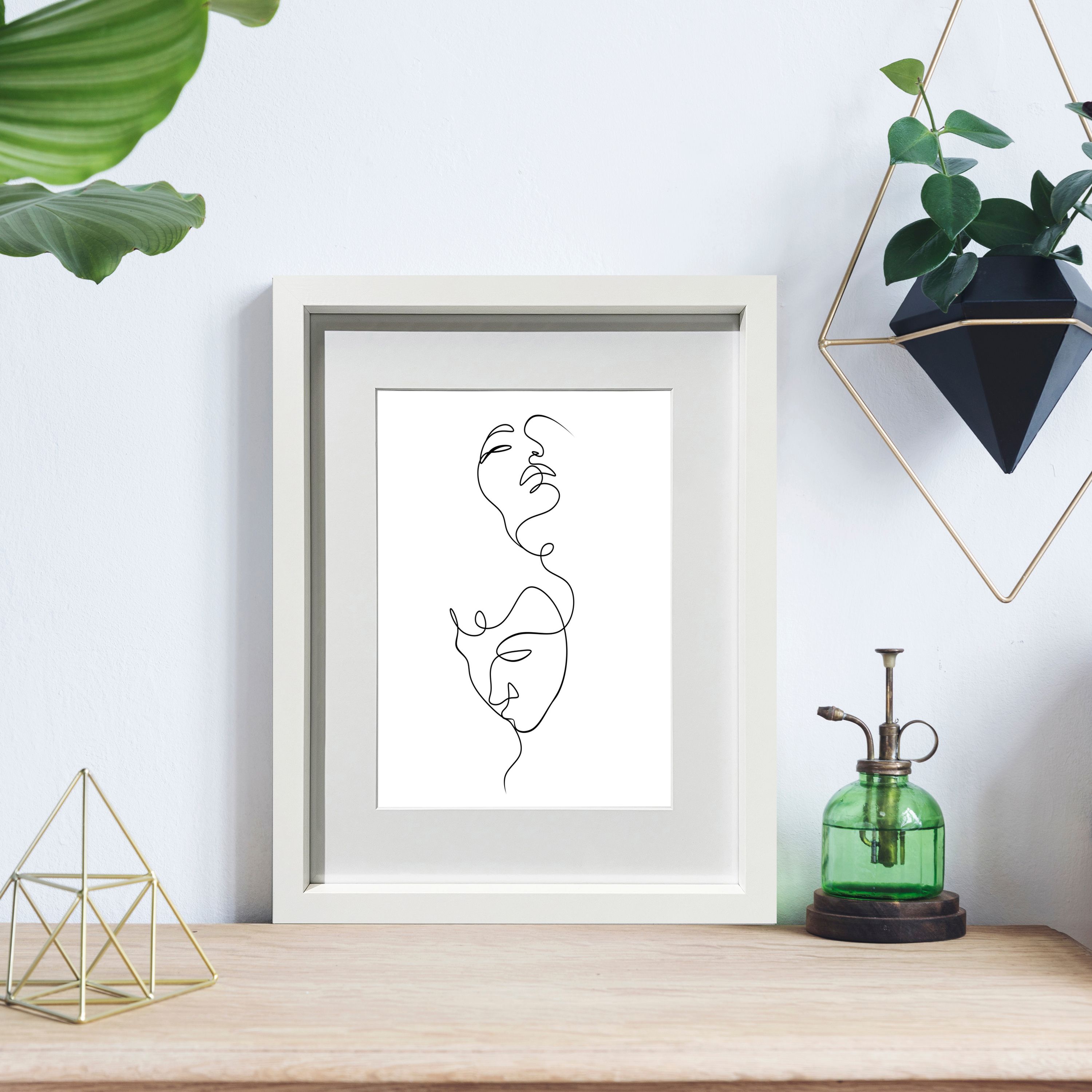 Matt White Pine effect Plain Single Picture frame (H)42.6cm x (W)32.6cm - 3