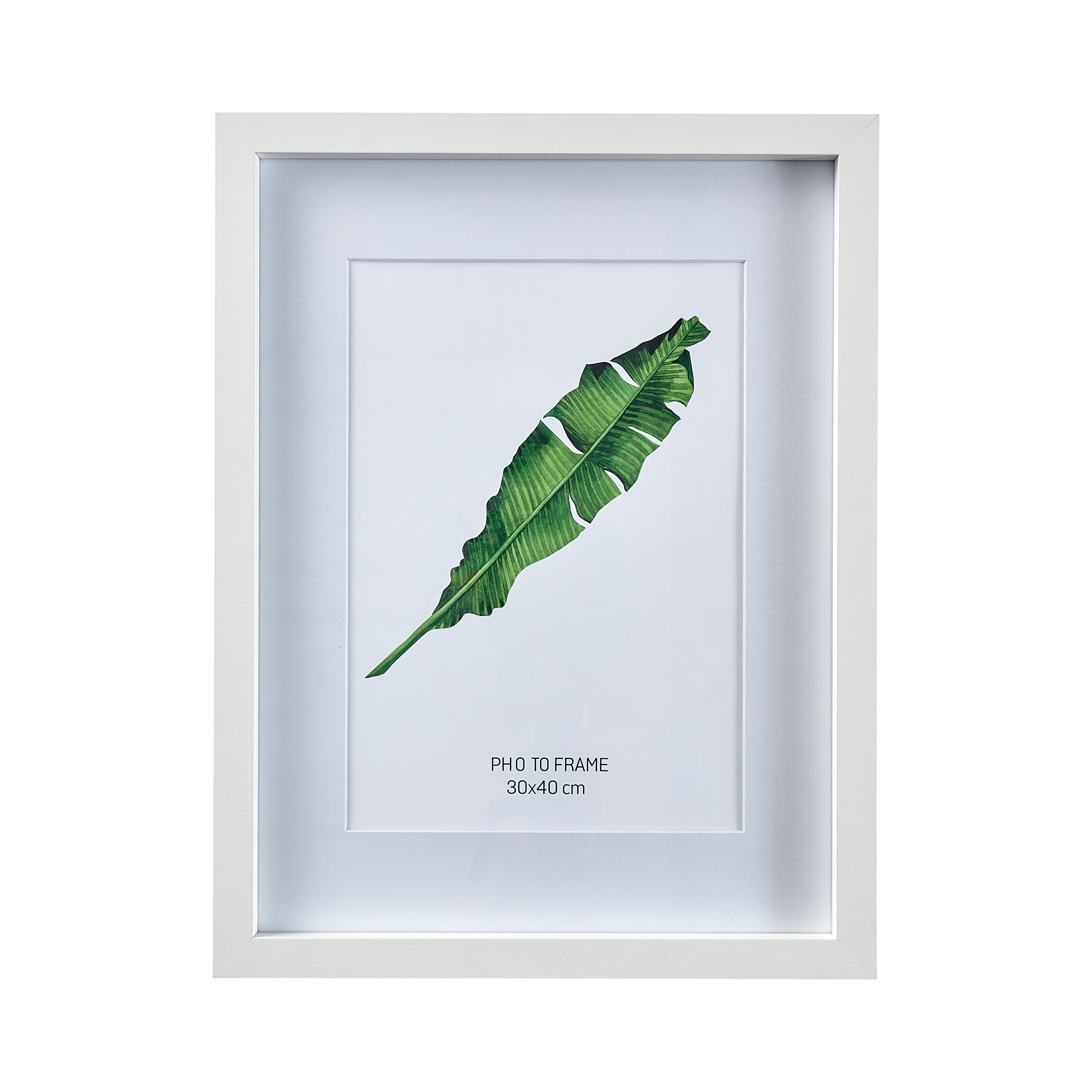 Matt White Pine effect Plain Single Picture frame (H)42.6cm x (W)32.6cm - 6
