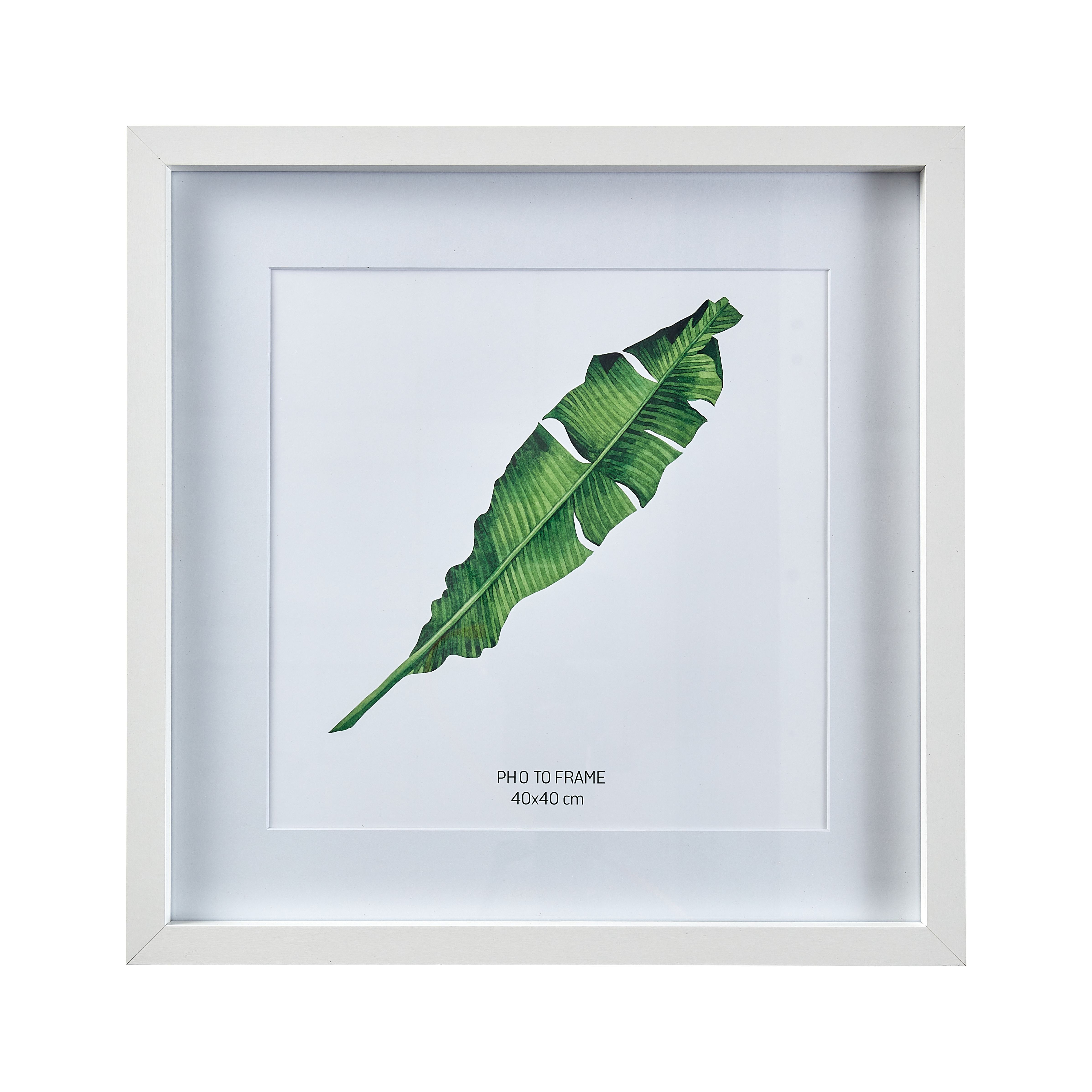 Matt White Pine effect Plain Single Picture frame (H)42.6cm x (W)42.6cm - 5