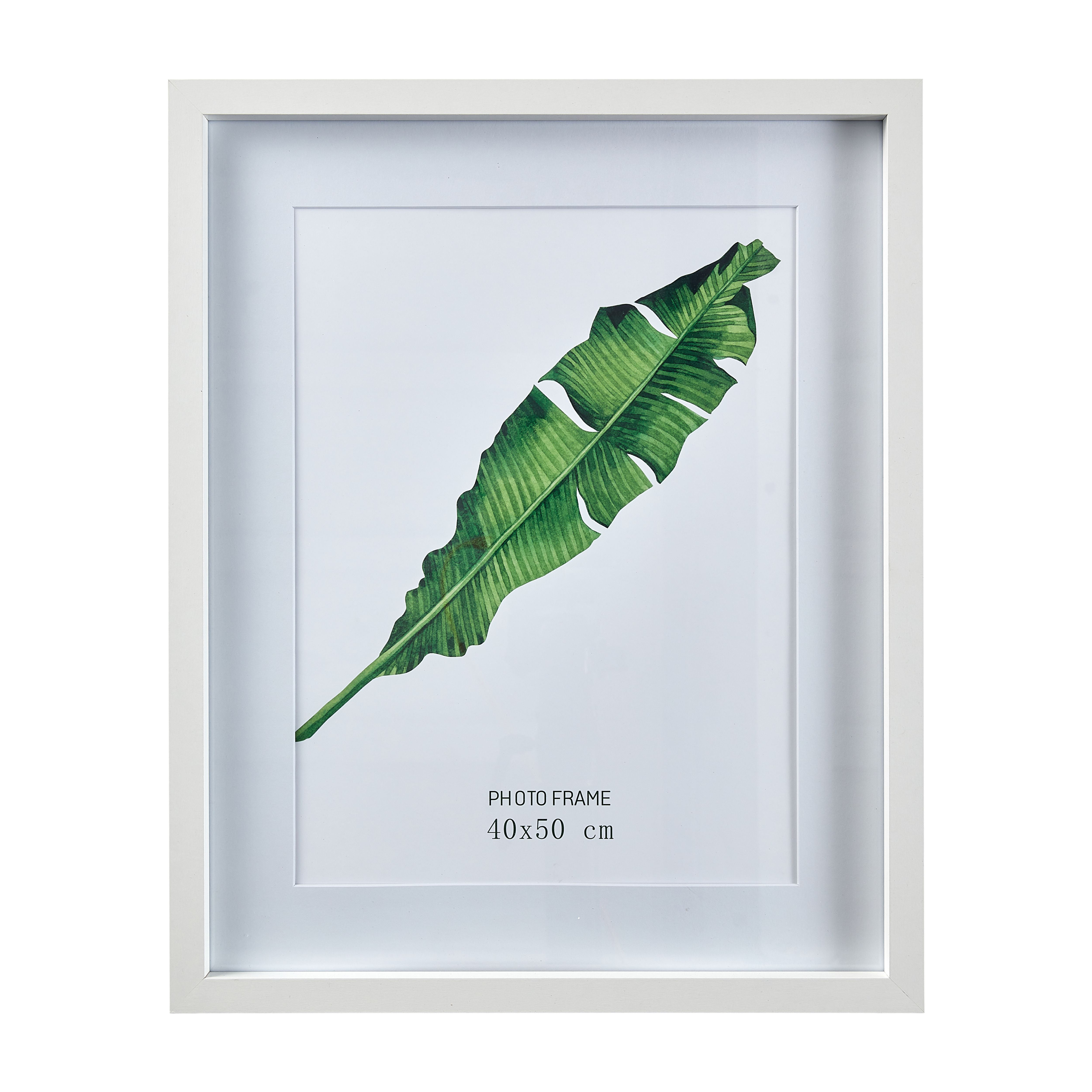 Matt White Pine effect Plain Single Picture frame (H)52.6cm x (W)42.6cm - 6