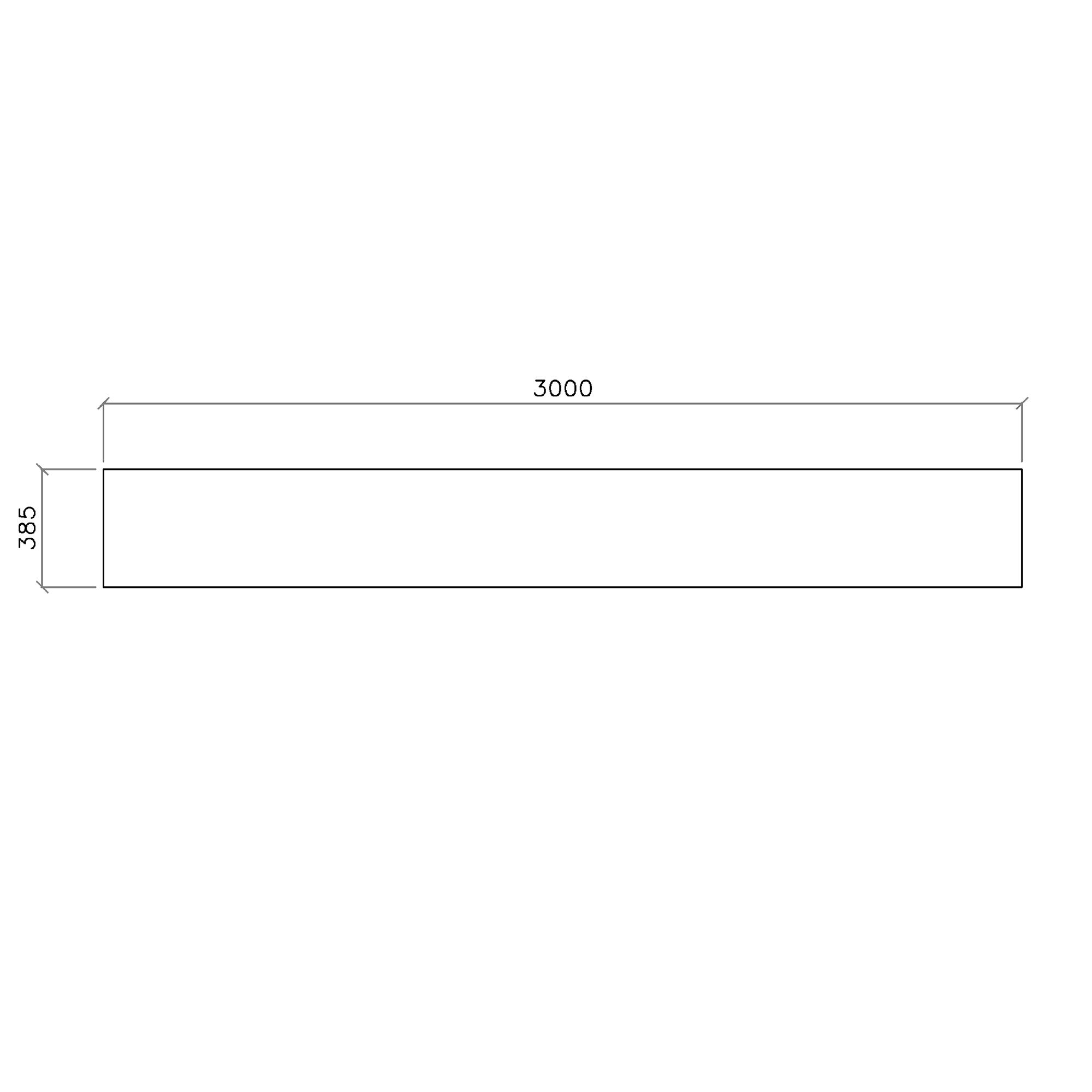 Matt White Slate effect Chamfered straight edge Solid core laminate Worktop (T) 1.2cm x (L) 300cm x (W) 38cm