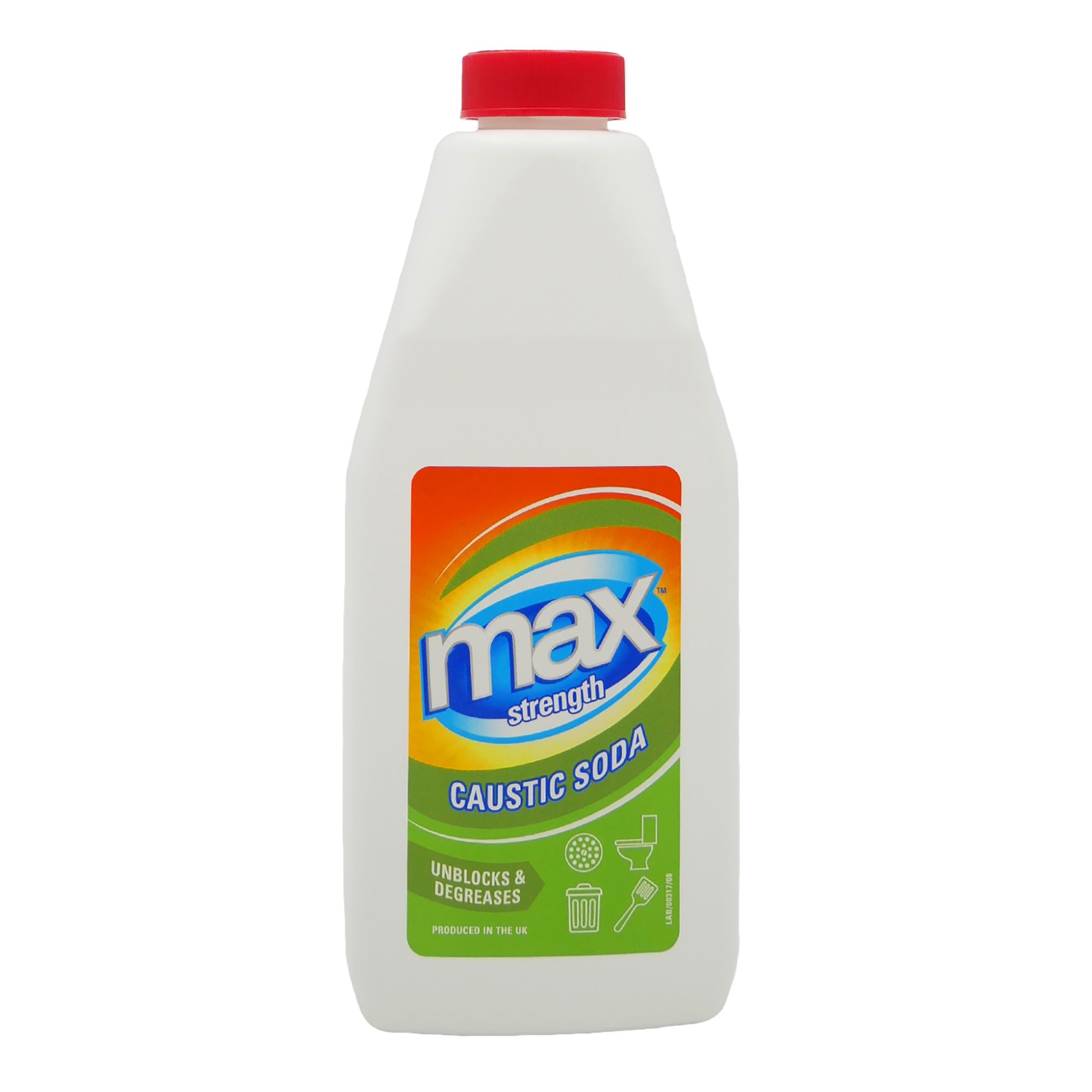 Max strength Granules Caustic soda, 1L