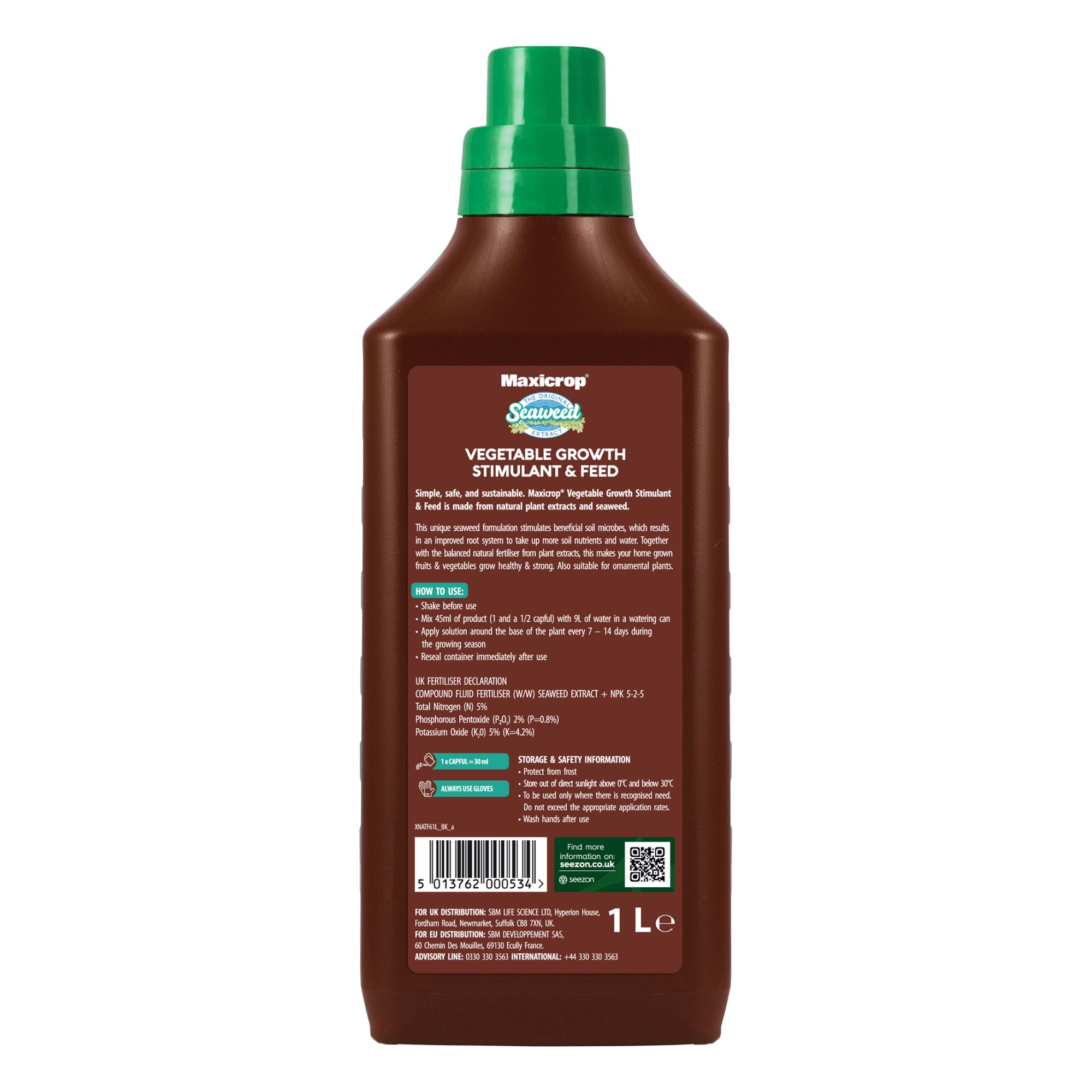 Maxicrop All purpose Universal Liquid Organic fertiliser 1L