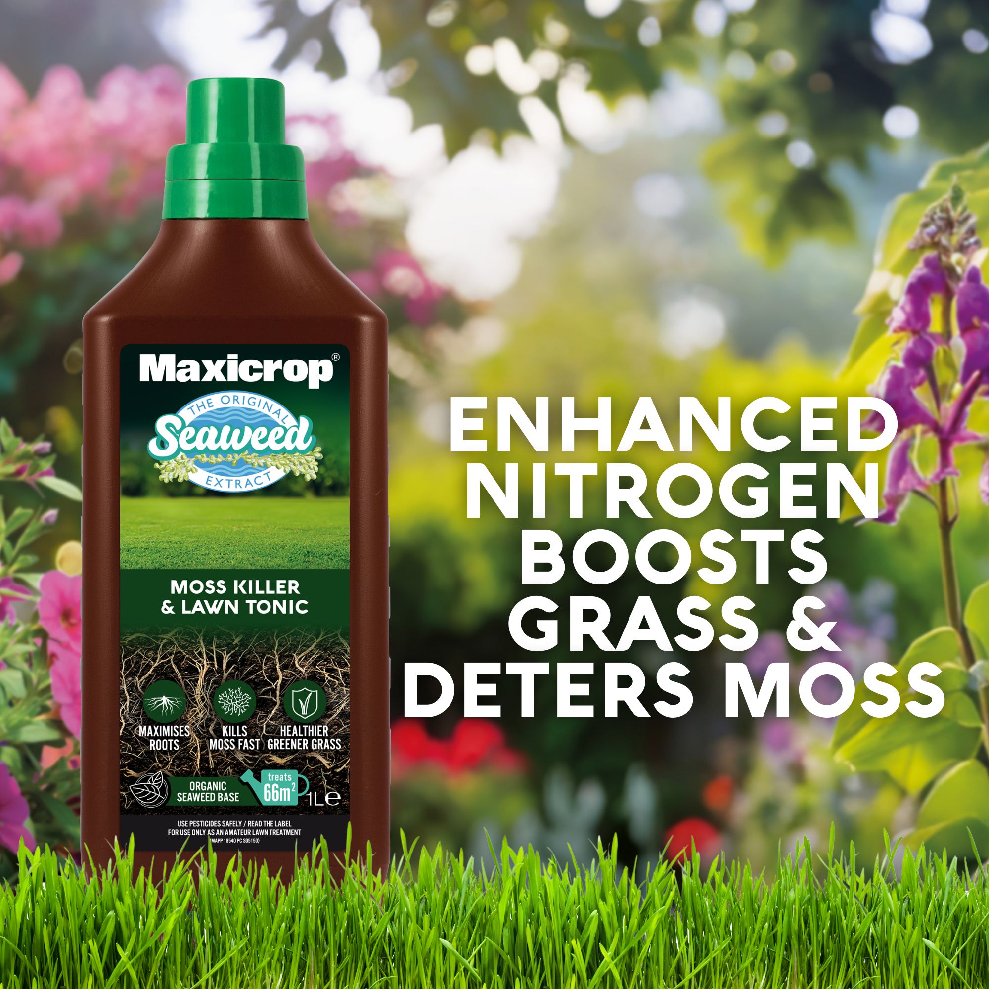 Maxicrop Lawn Tonic & Concentrated Moss killer 1L