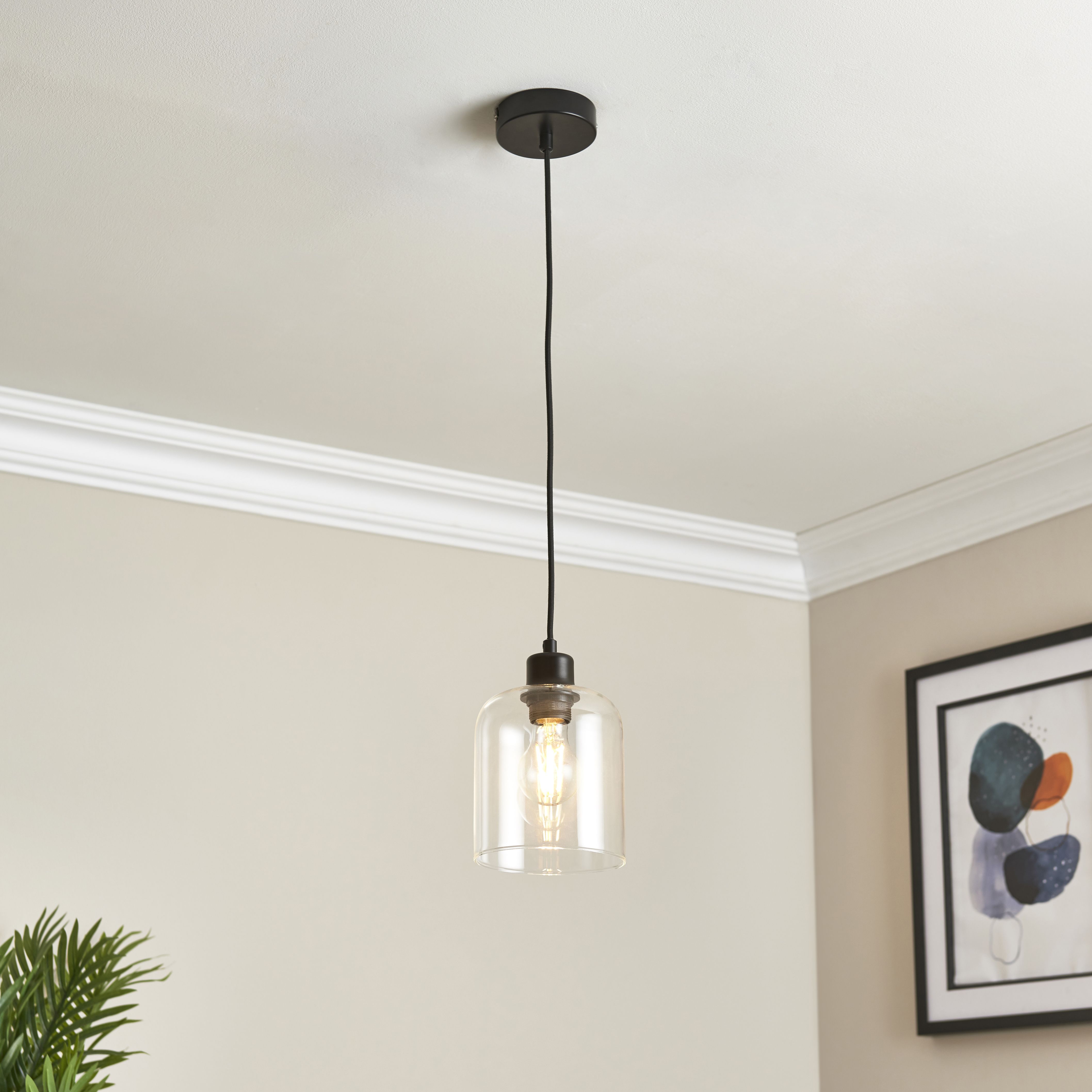 Maxton LED Pendant ceiling light, (Dia)140mm