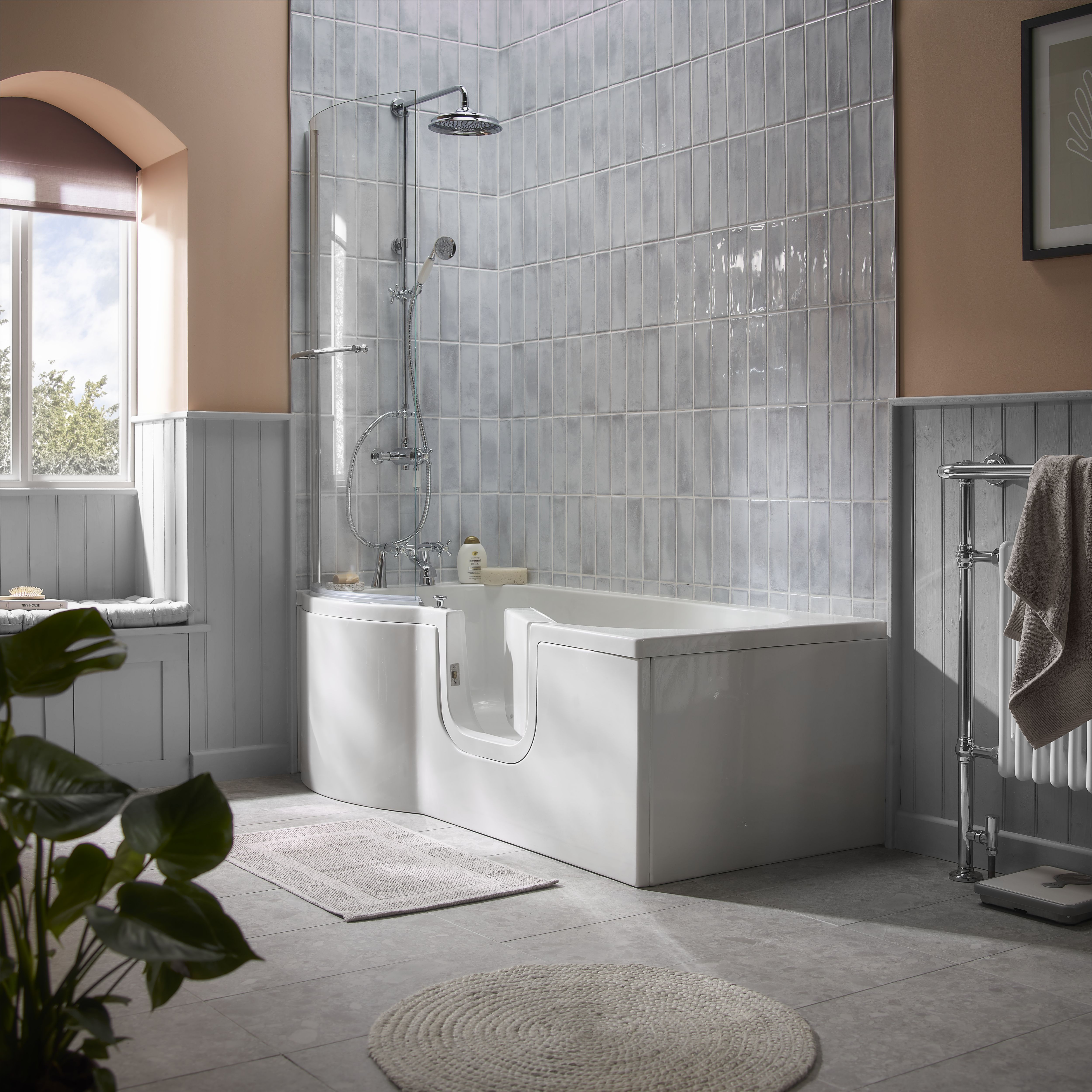 Maya White Gloss Structured Plain Ceramic Wall Tile - 17