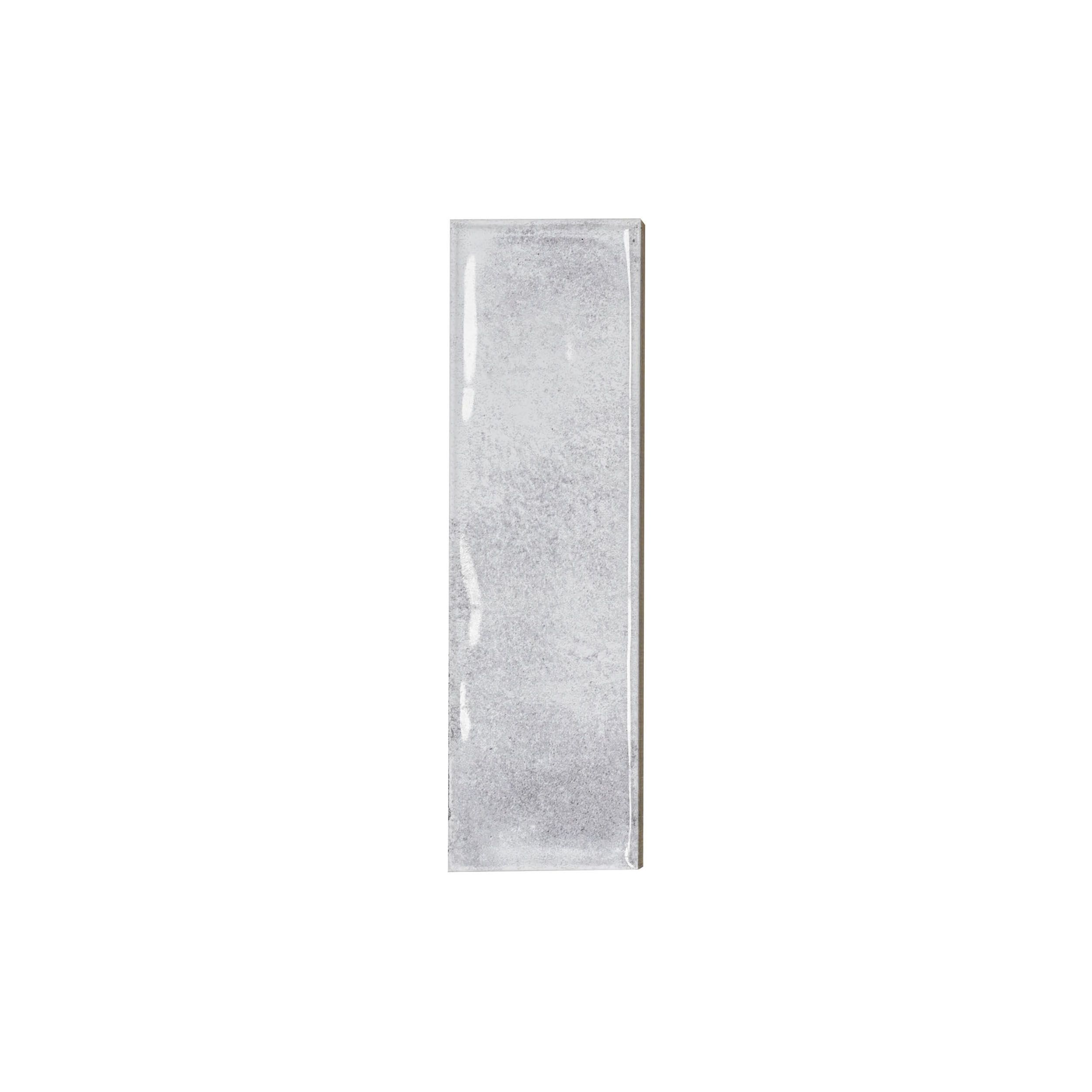 Maya White Gloss Structured Plain Ceramic Wall Tile