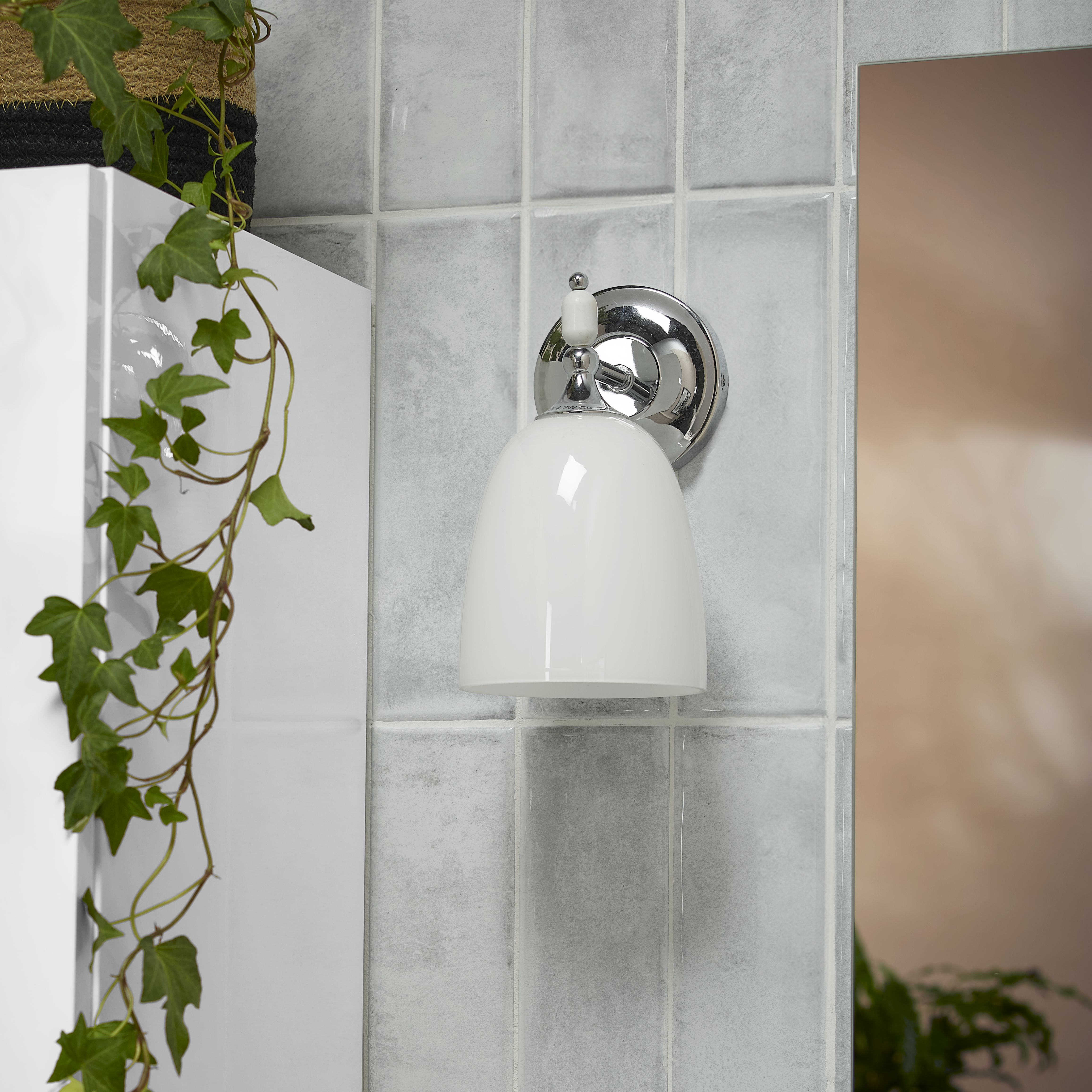 Maya White Gloss Structured Plain Ceramic Wall Tile - 20