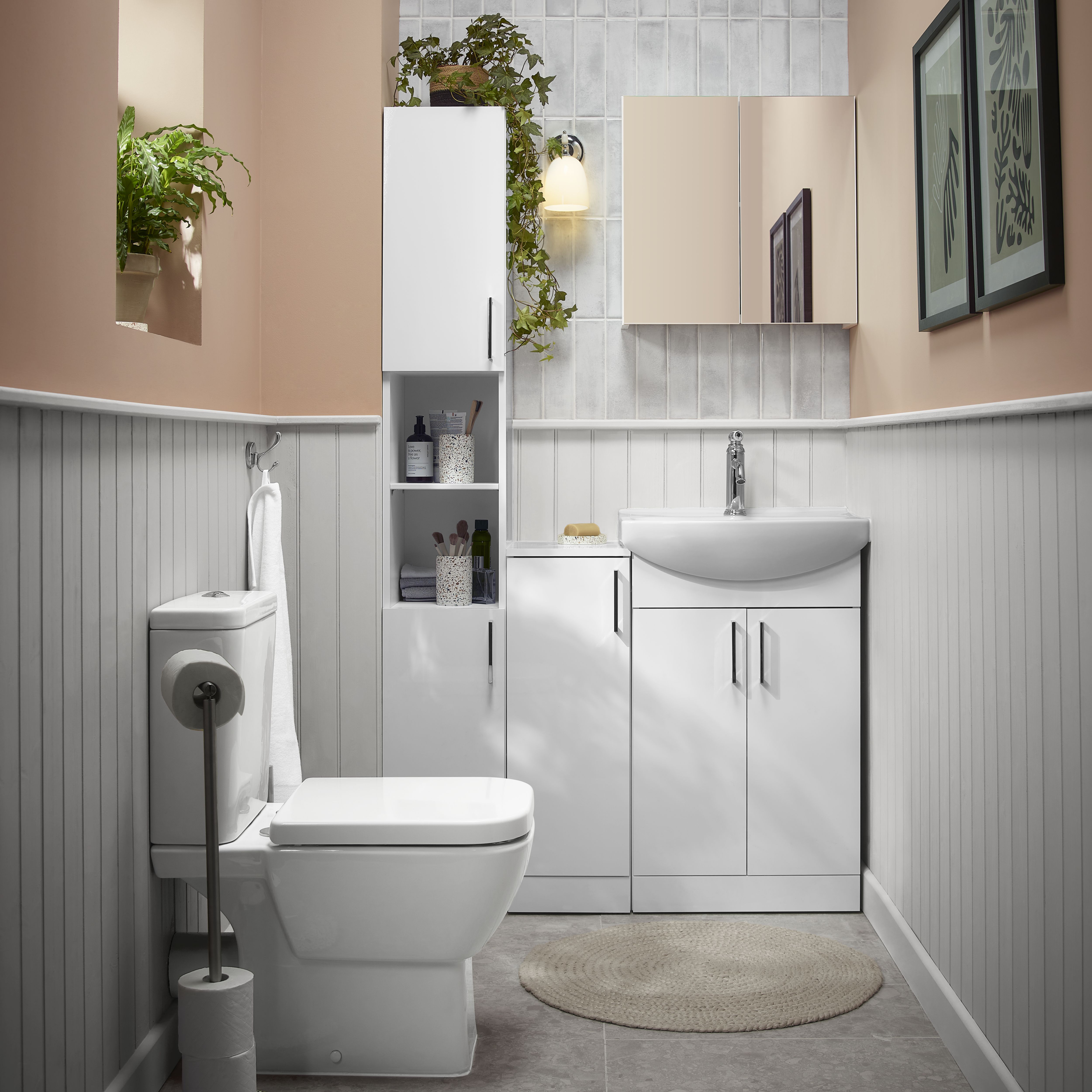 Maya White Gloss Structured Plain Ceramic Wall Tile - 22