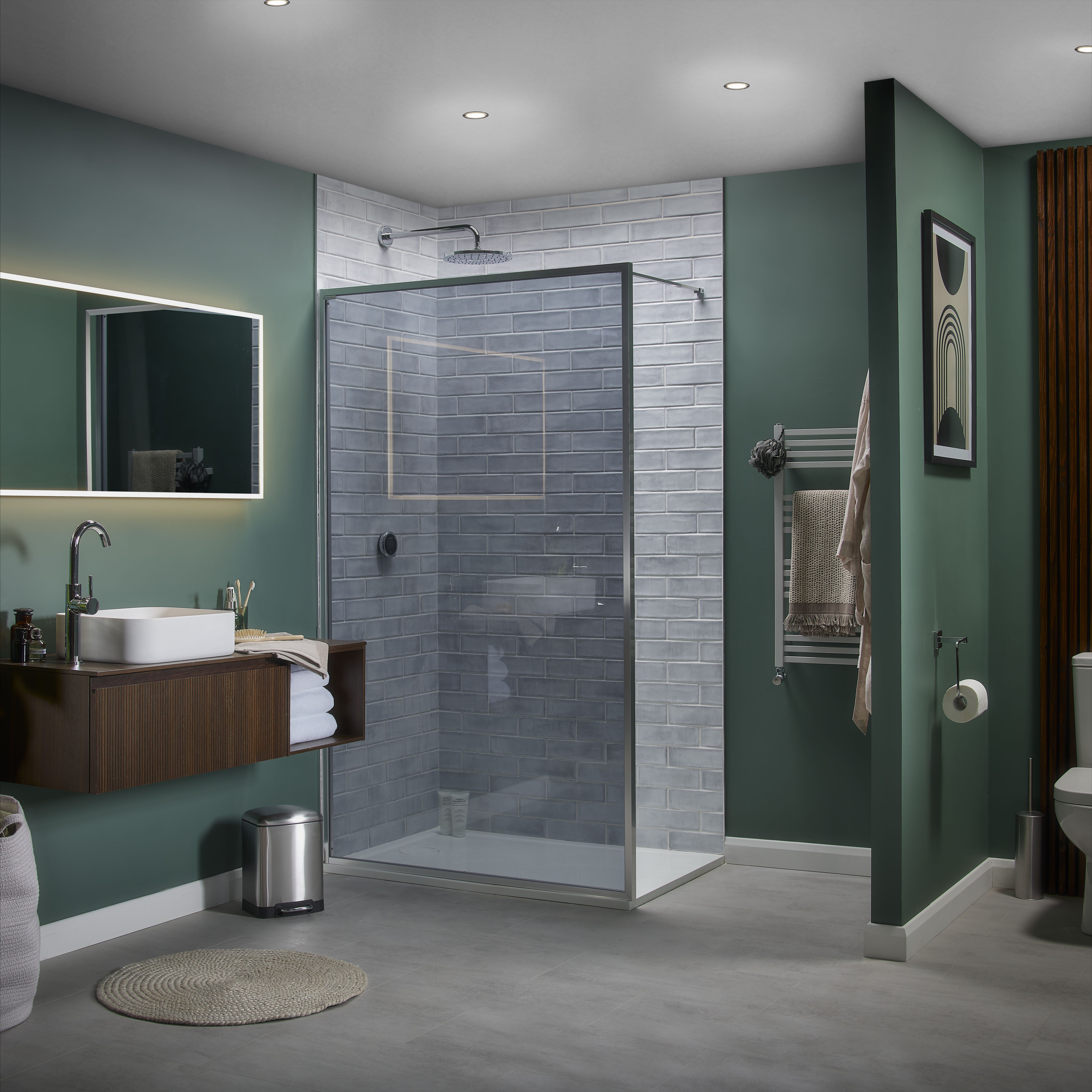 Maya White Gloss Structured Plain Ceramic Wall Tile - 7