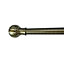 Mayburgh Antique brass effect Metal Ball Curtain pole finial (Dia)28mm, Pack of 2