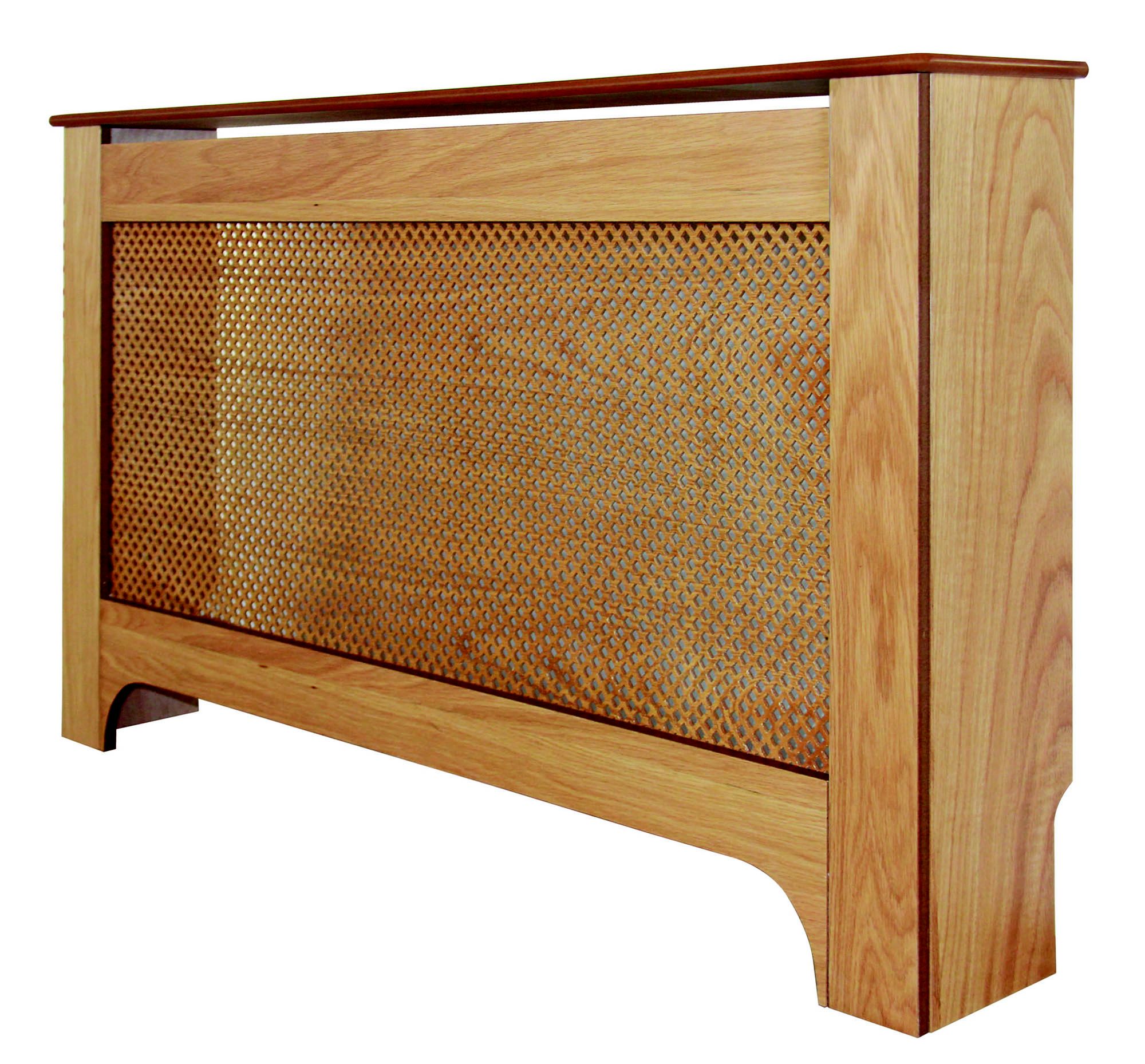 Mayfair Large Oak veneer Radiator cover DIY at B&Q