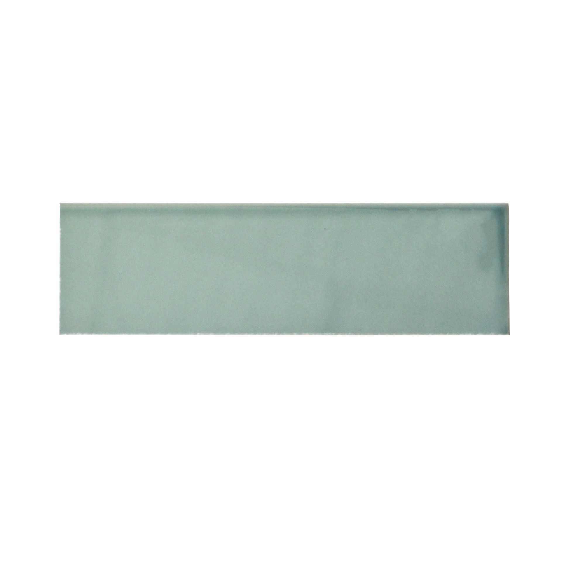 Mayfair Leaf green Plain Ceramic Wall tile Sample