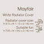 Mayfair Medium White Radiator cover 815mm(H) 1115mm(W) 190mm(D)