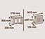 Mayfair Mini Oak veneer Radiator cover 815mm(H) 780mm(W) 190mm(D)