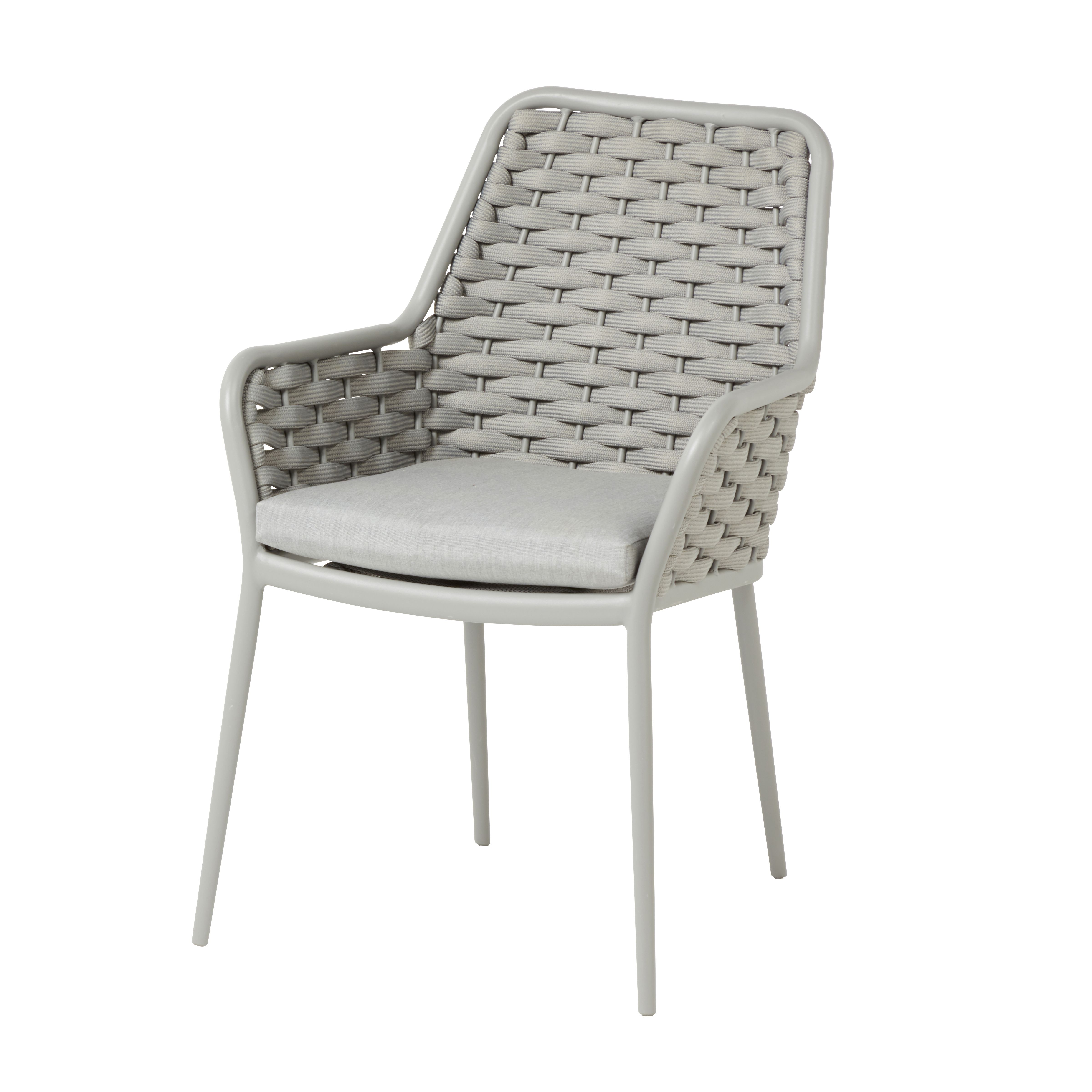 Mayotte Grey Metal Dining Chair Diy At B Q