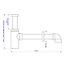 McAlpine Bottle Trap Chrome-plated Standard Tubular Adjustable height P-trap Basin Trap (Dia)65mm
