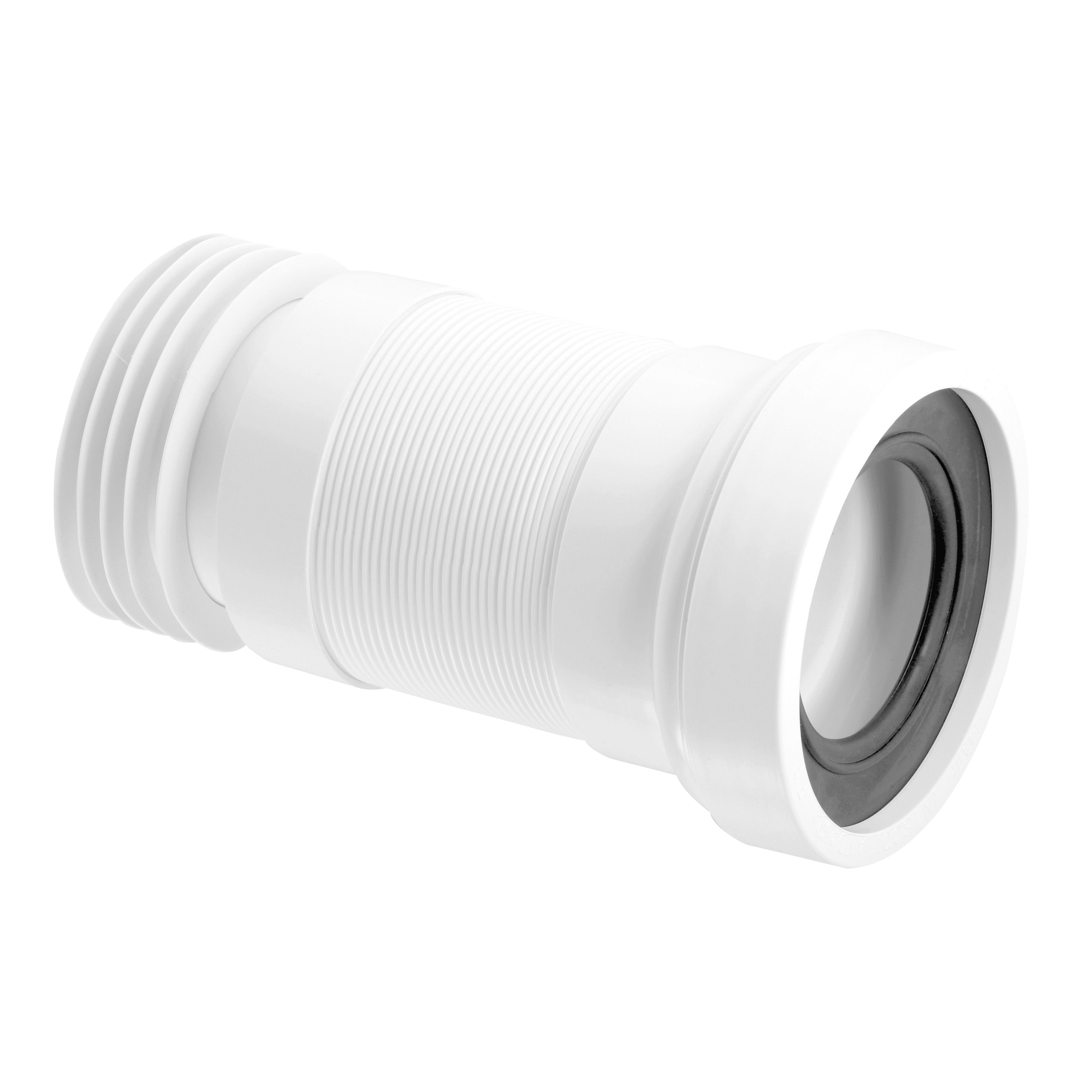 McAlpine Push-fit Flexible Extendable Pan connector (Dia)107mm