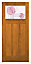 McKean 3 panel Obscure Glazed Hardwood veneer External Front door, (H)1981mm (W)838mm