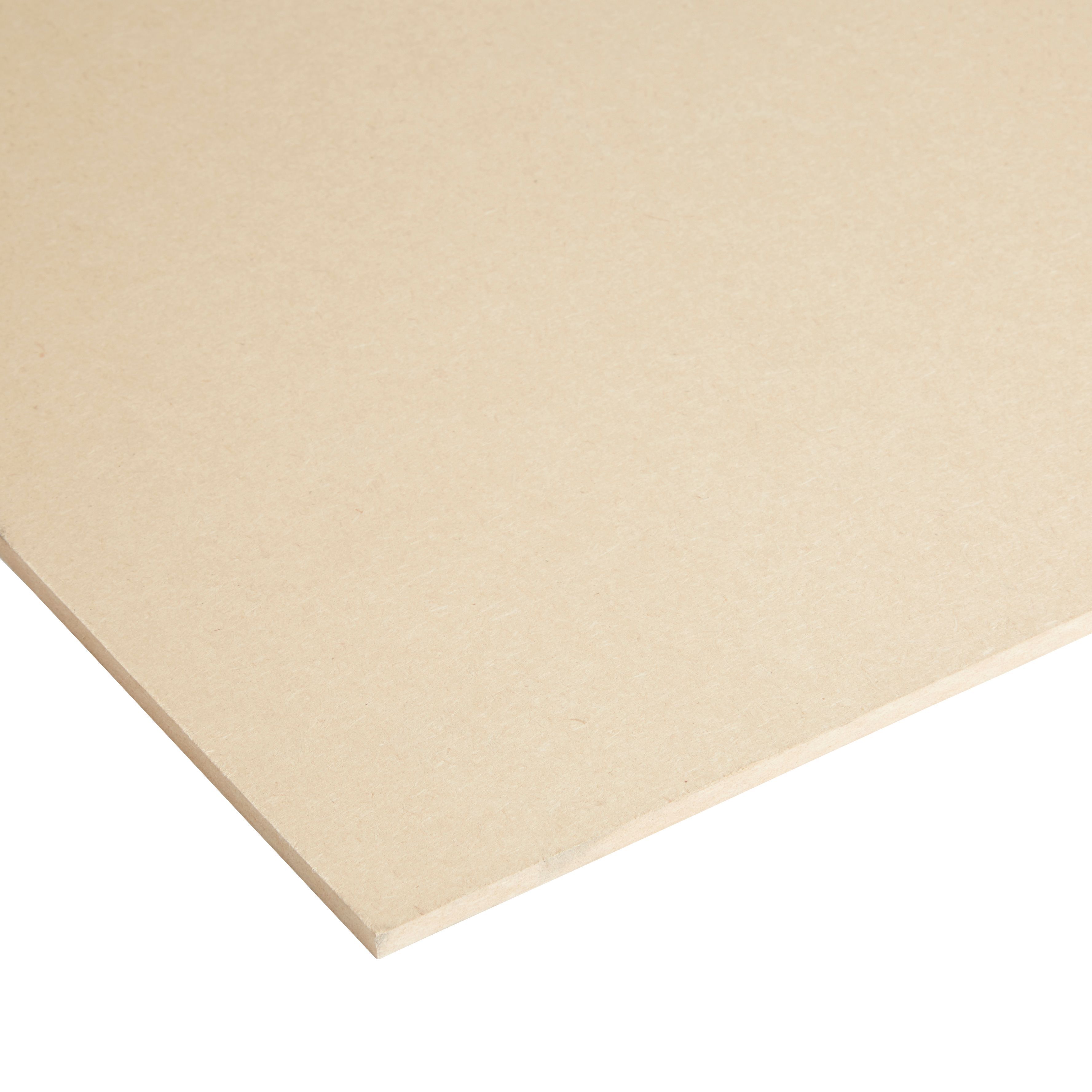 MDF Board (L)2.44m (W)1.22m (T)6mm 11050g | DIY At B&Q