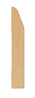 MDF Chamfered Skirting board (L)2.4m (W)94mm (T)15mm