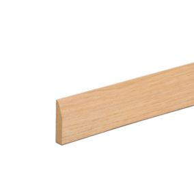 MDF Oak Chamfered Architrave (L)2.1m (W)69mm (T)18mm, Pack of 5