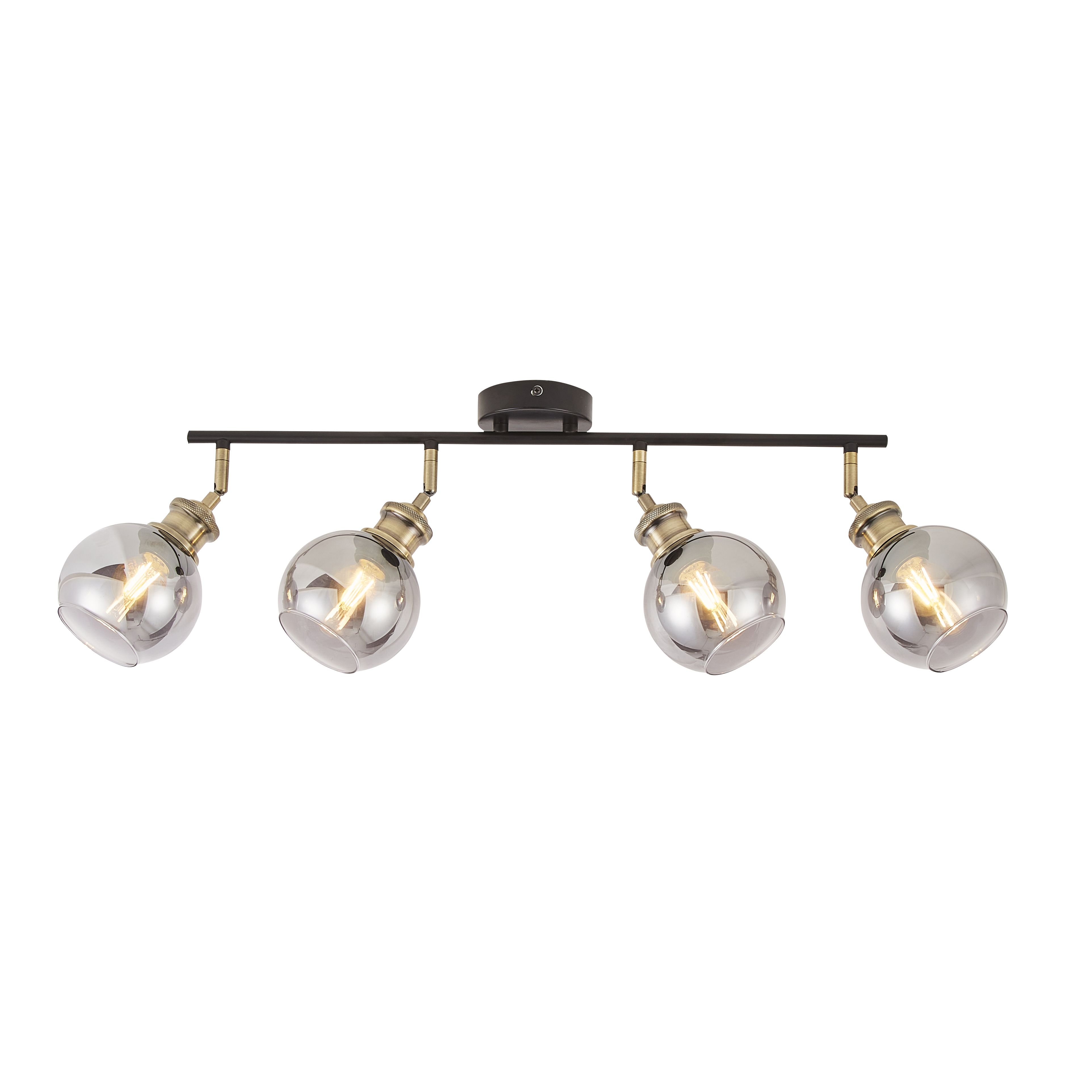 Mebel Bar Matt Antique brass effect 4 Light Spotlight