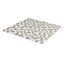 Mecine Grey Glass, natural stone & stainless steel Mosaic tile, (L)300mm (W)300mm