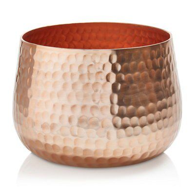 Medium Copper effect Aluminium Votive