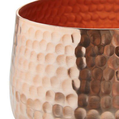 Medium Copper effect Aluminium Votive