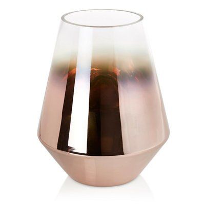 Medium Copper effect Vase, 21.1cm