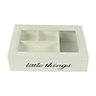 Medium Littll thingsl Wood Decorative box, Cream
