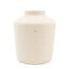 Medium Speckled Cream & Black Matt Vase, 24.5cm