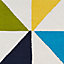 Meghan Geometric Blue, green & yellow Rug 230cmx160cm