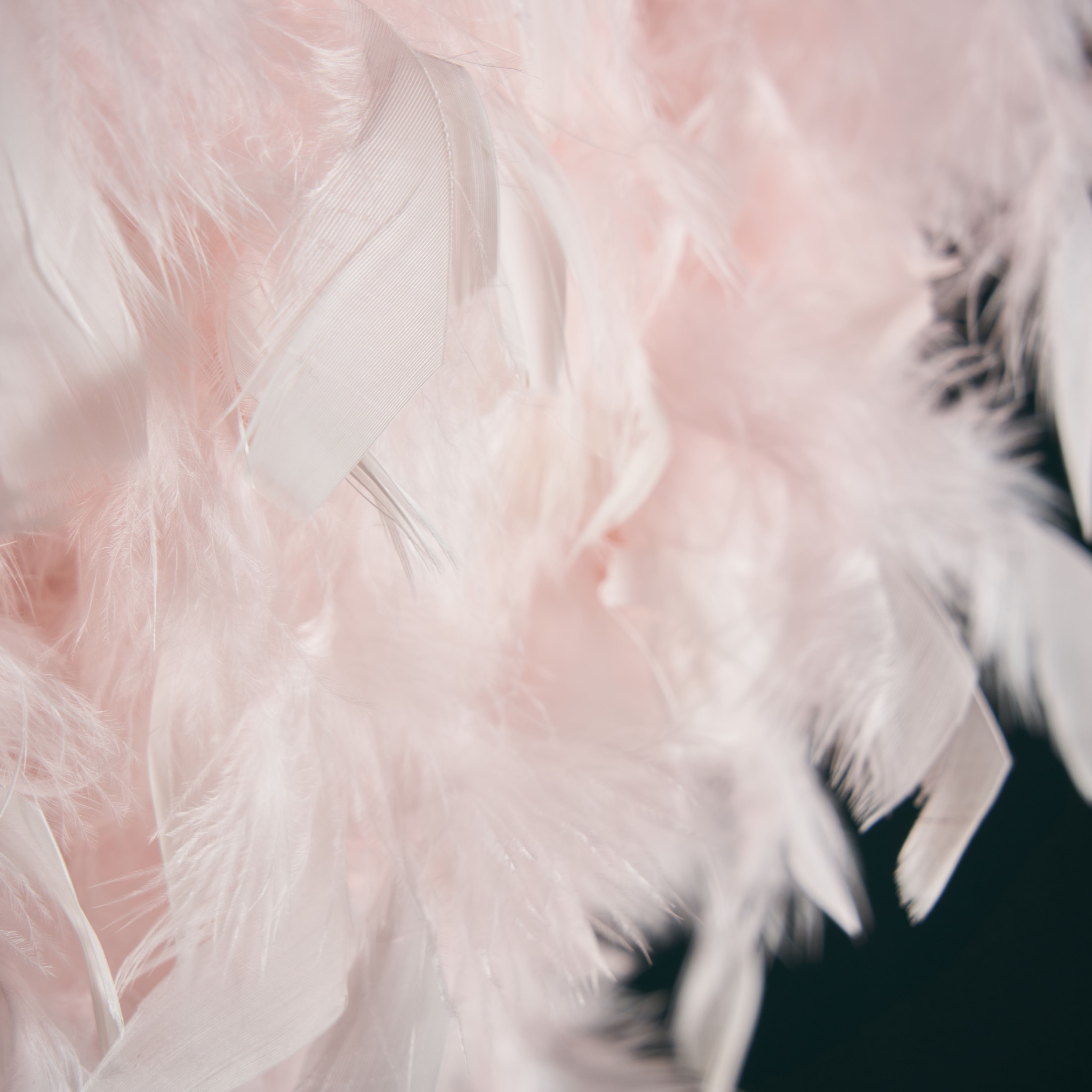 Meira Pink Feathered Spherical Light shade (D)40cm