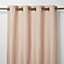 Melfi Light pink Floral Unlined Eyelet Curtain (W)117cm (L)137cm, Single