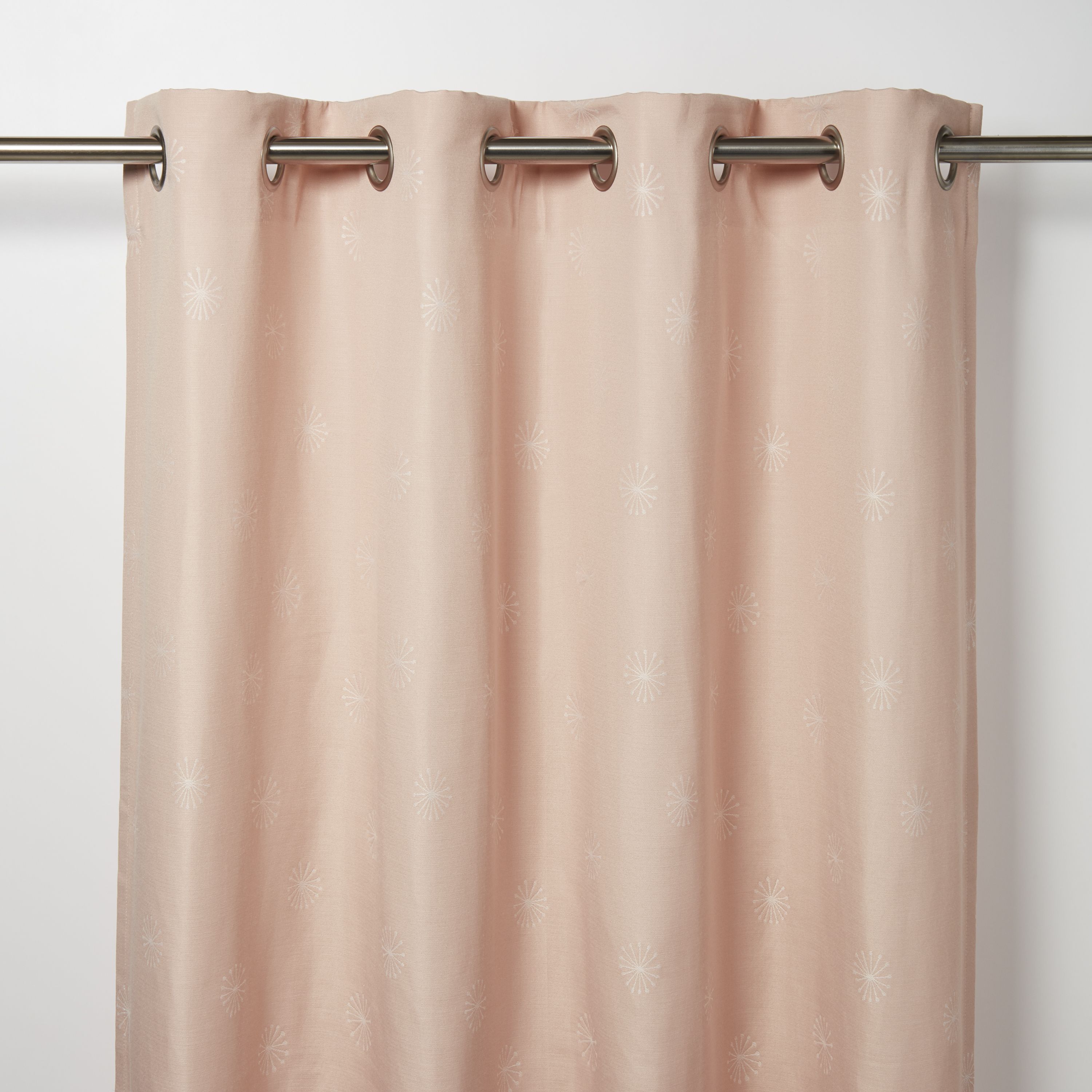 Melfi Light pink Floral Unlined Eyelet Curtain (W)117cm (L)137cm
