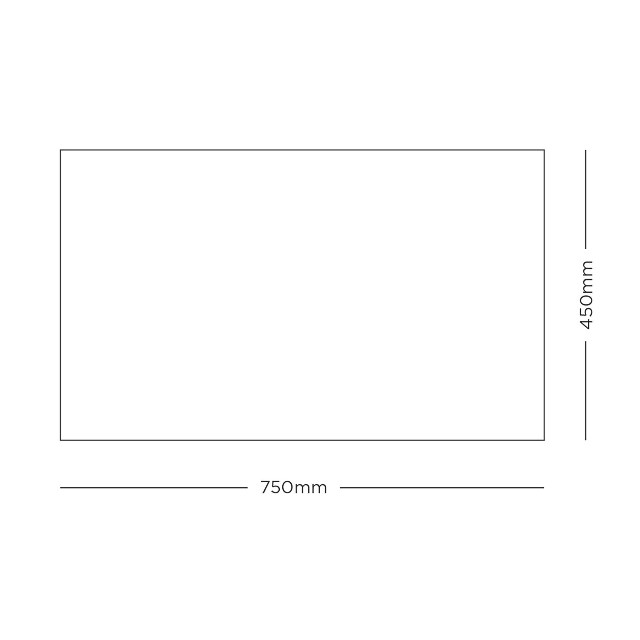 Melford Brown Plain Heavy duty Door mat, 75cm x 45cm
