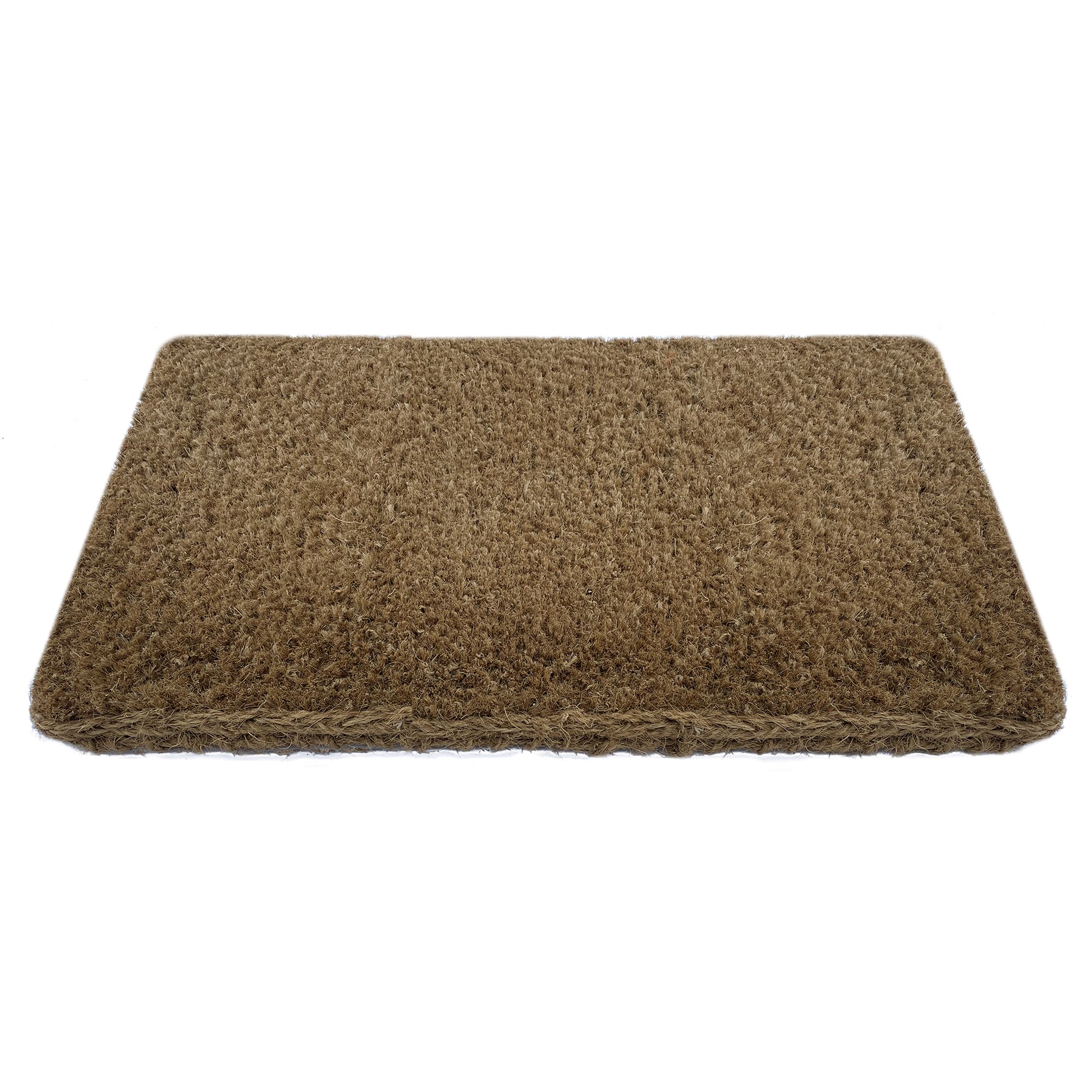 Melford Brown Plain Heavy duty Door mat, 75cm x 45cm