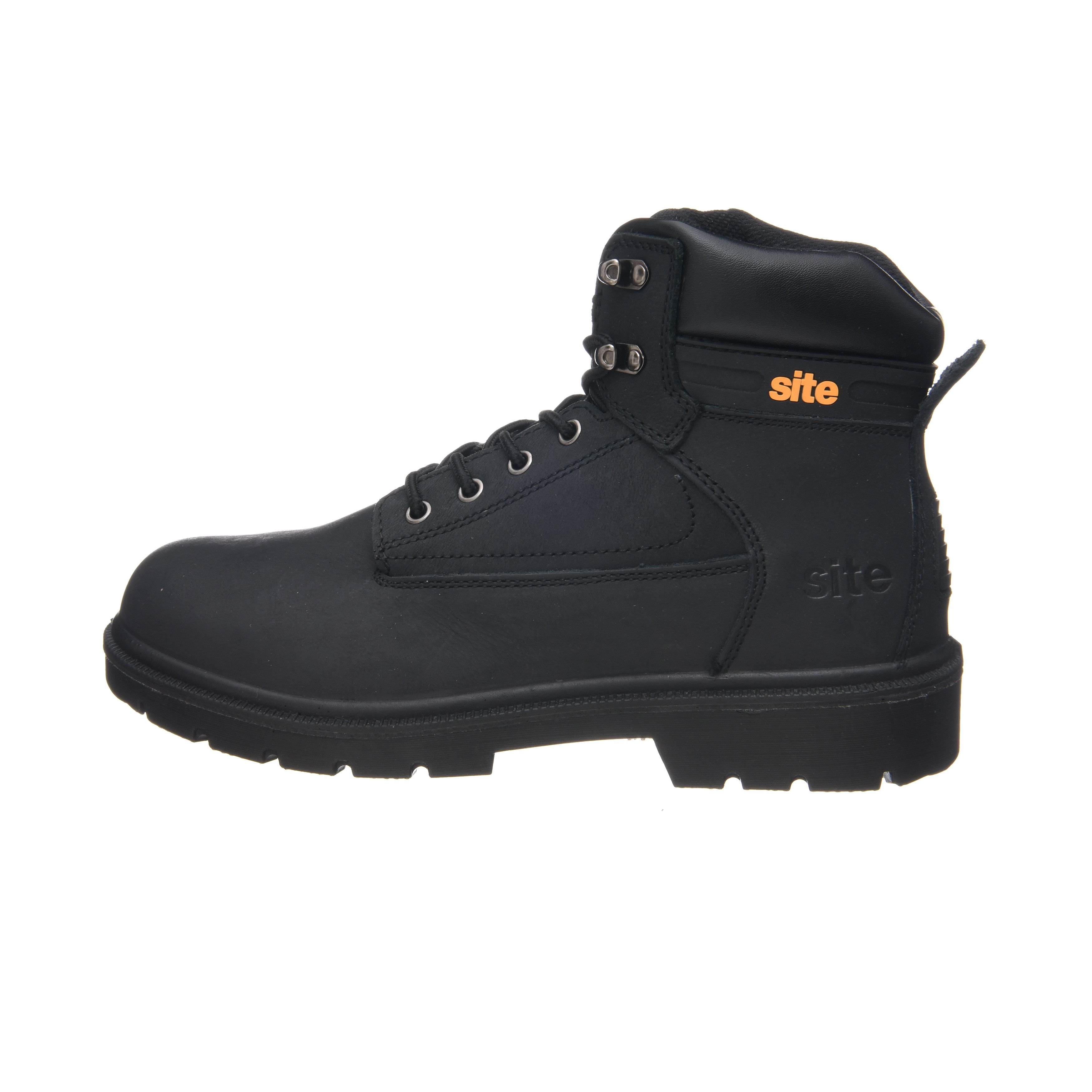 Men's Black Safety boots, Size 8