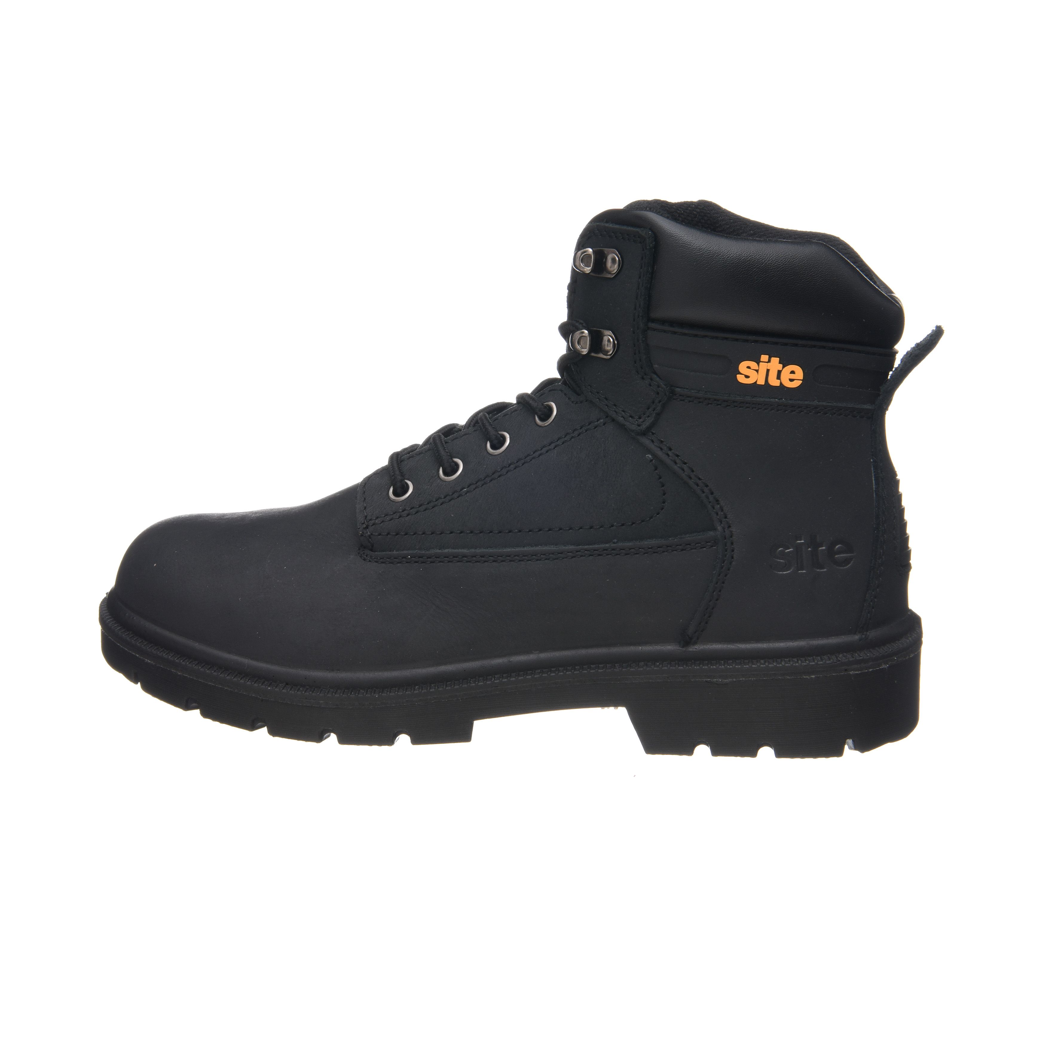 Men s Black Safety boots Size 9 DIY at B Q