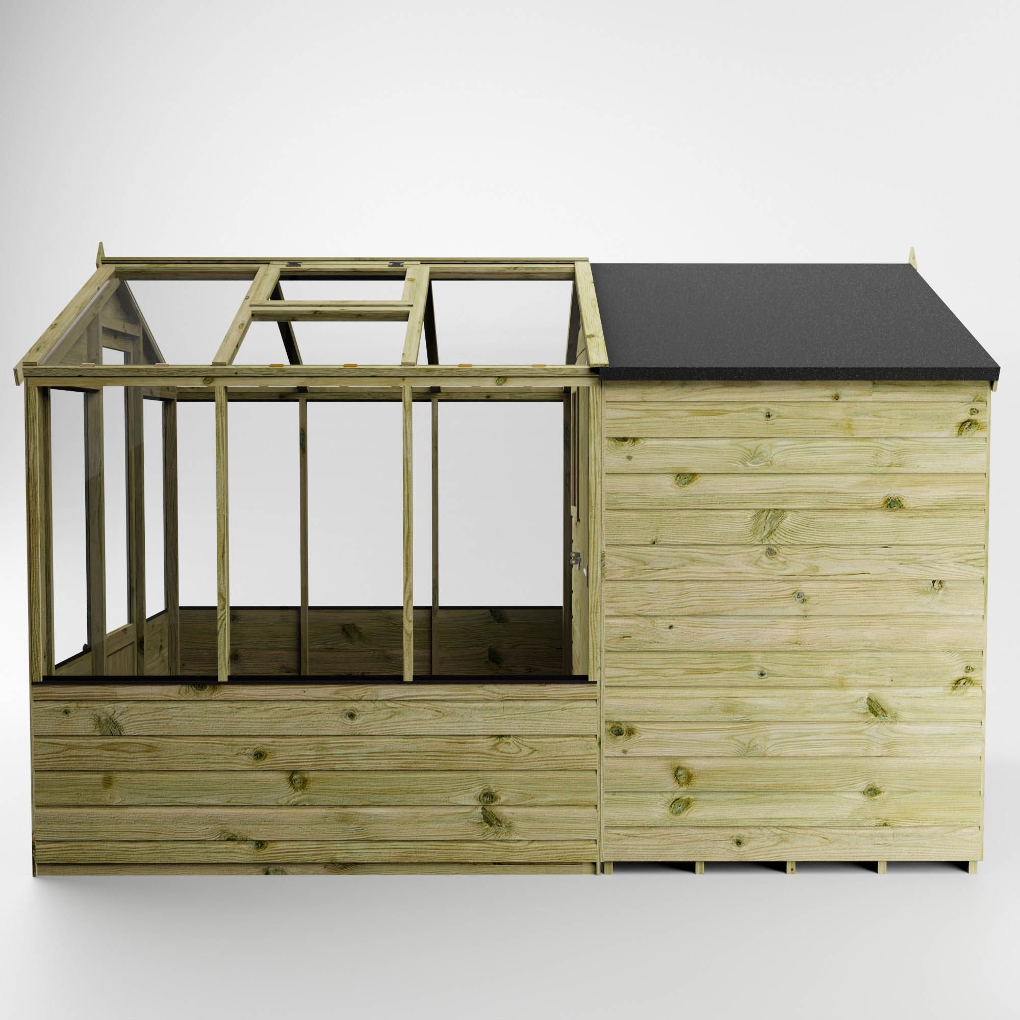 Mercia 10x6 Apex Greenhouse combi shed - Assembly required