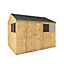 Mercia 10x8 ft Reverse apex Tongue & groove Wooden Shed with floor & 4 windows