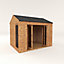 Mercia 10x8 ft with Bi-fold door & 2 windows Reverse apex Wooden Summer house