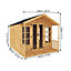 Mercia 10x8 ft with Double door & 4 windows Apex Wooden Summer house