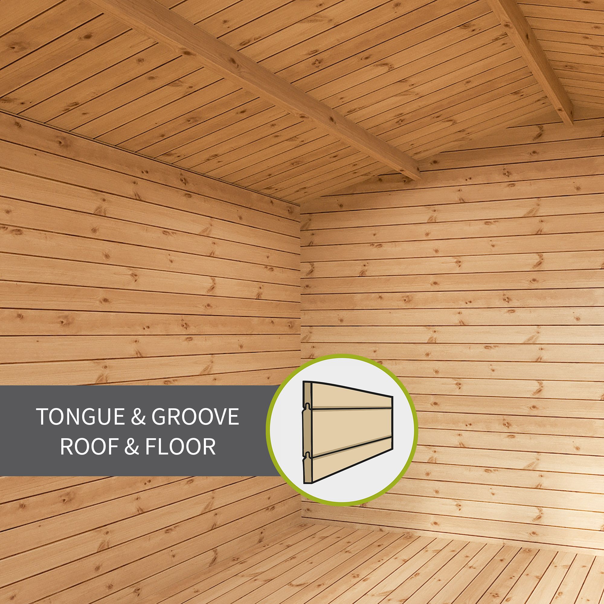 Mercia 10x8 ft with Double door Pent Cabin